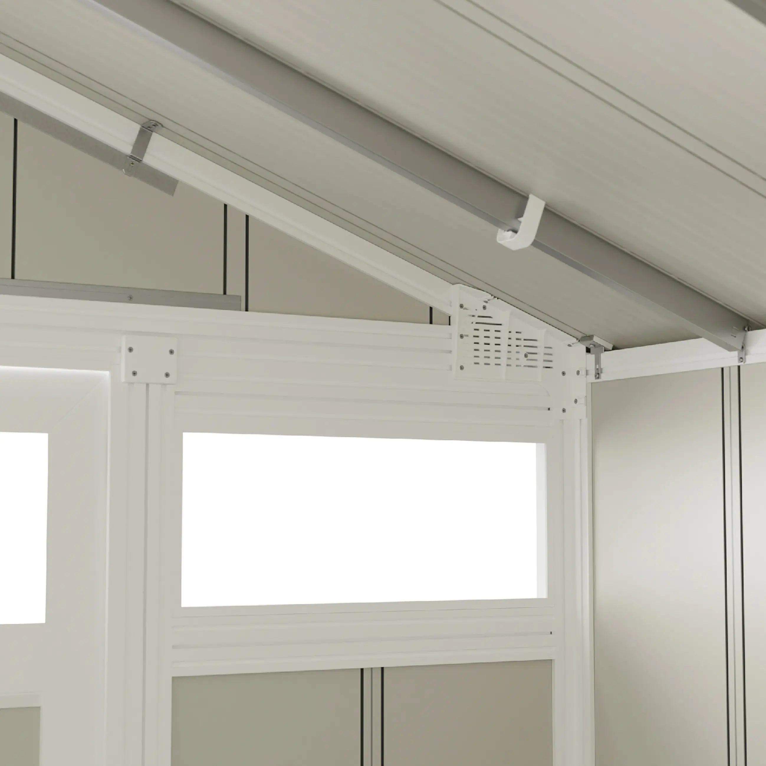 Grosfillex Gartenhaus Utility V 7,5 370 x 298 cm (inkl. Dachüberstand)