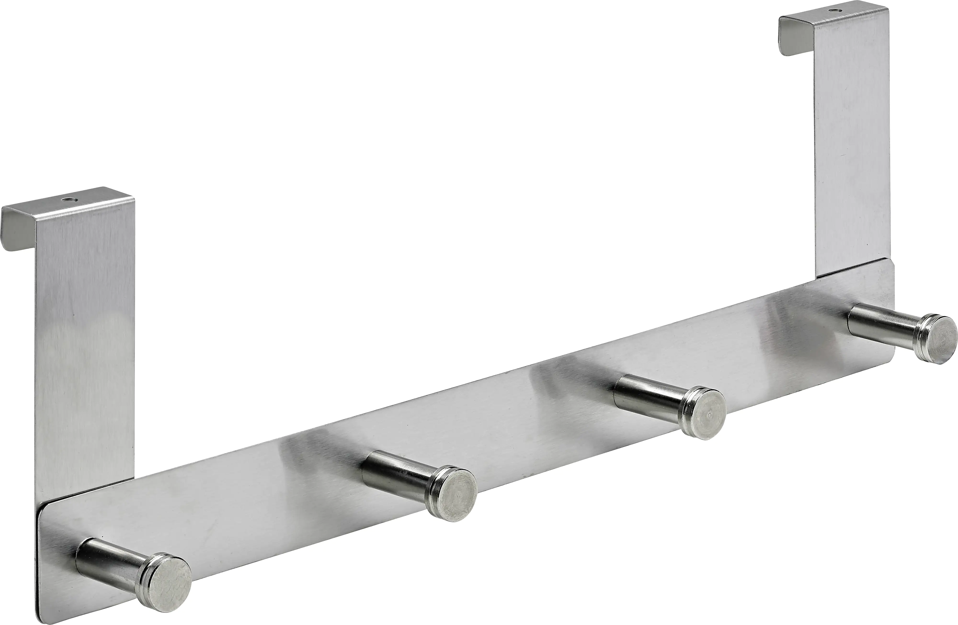 Hettich Türgarderobe 4 Haken 40,0 x 13,5 x 6,0 cm Edelstahl rund Hettich Türgarderobe 4 Haken 40,0 x 13,5 x 6,0 cm Edelstahl rund