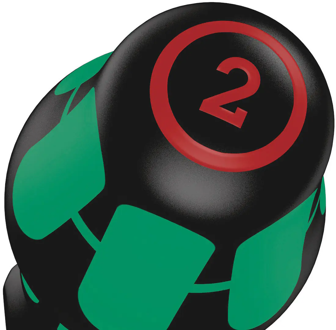 Wera Schraubendreher-Satz 334/6 Kraftform Plus Lasertip + Rack 6-teilig