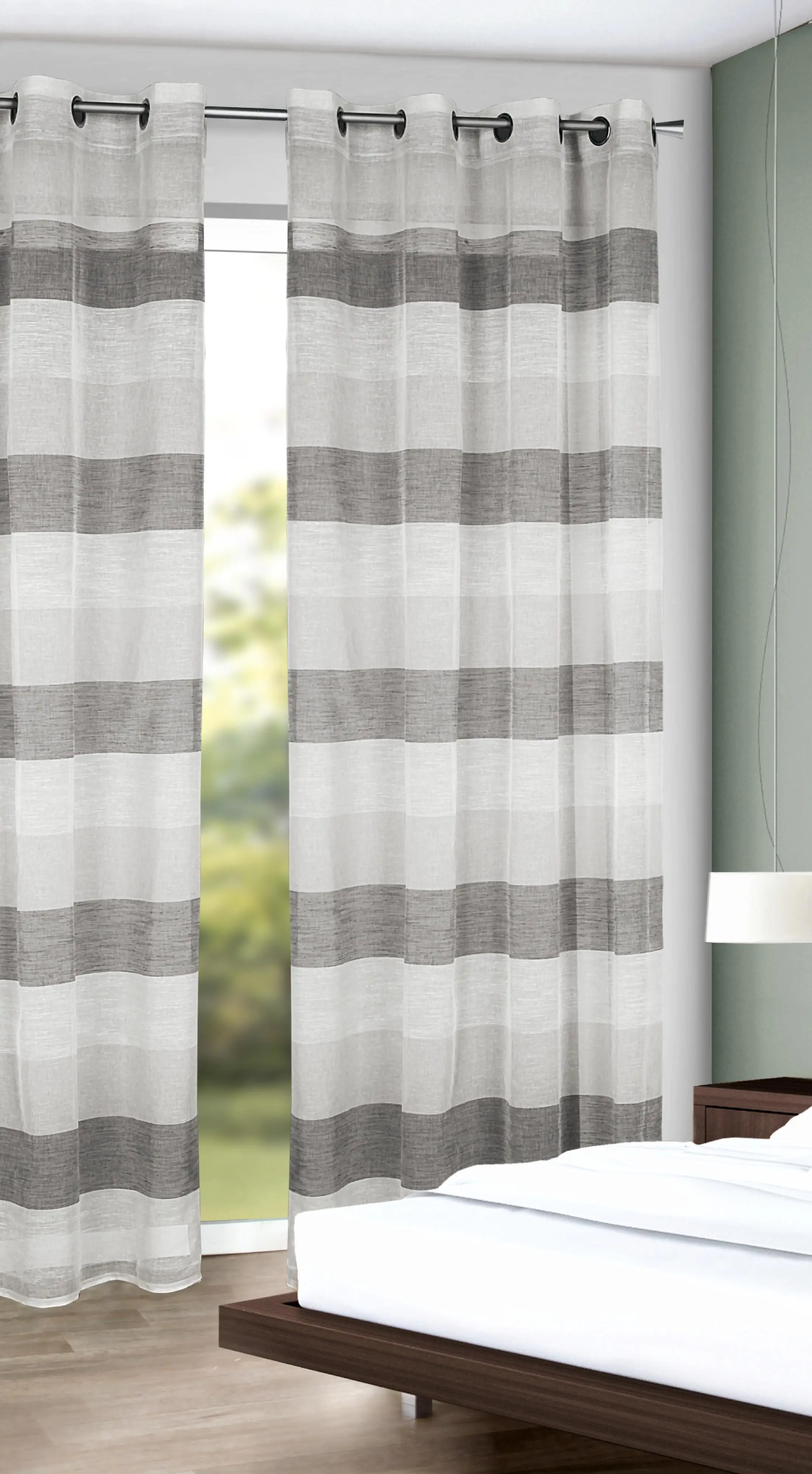 Neusser Collection Ösenschal Kareen grau,135 x 245 cm