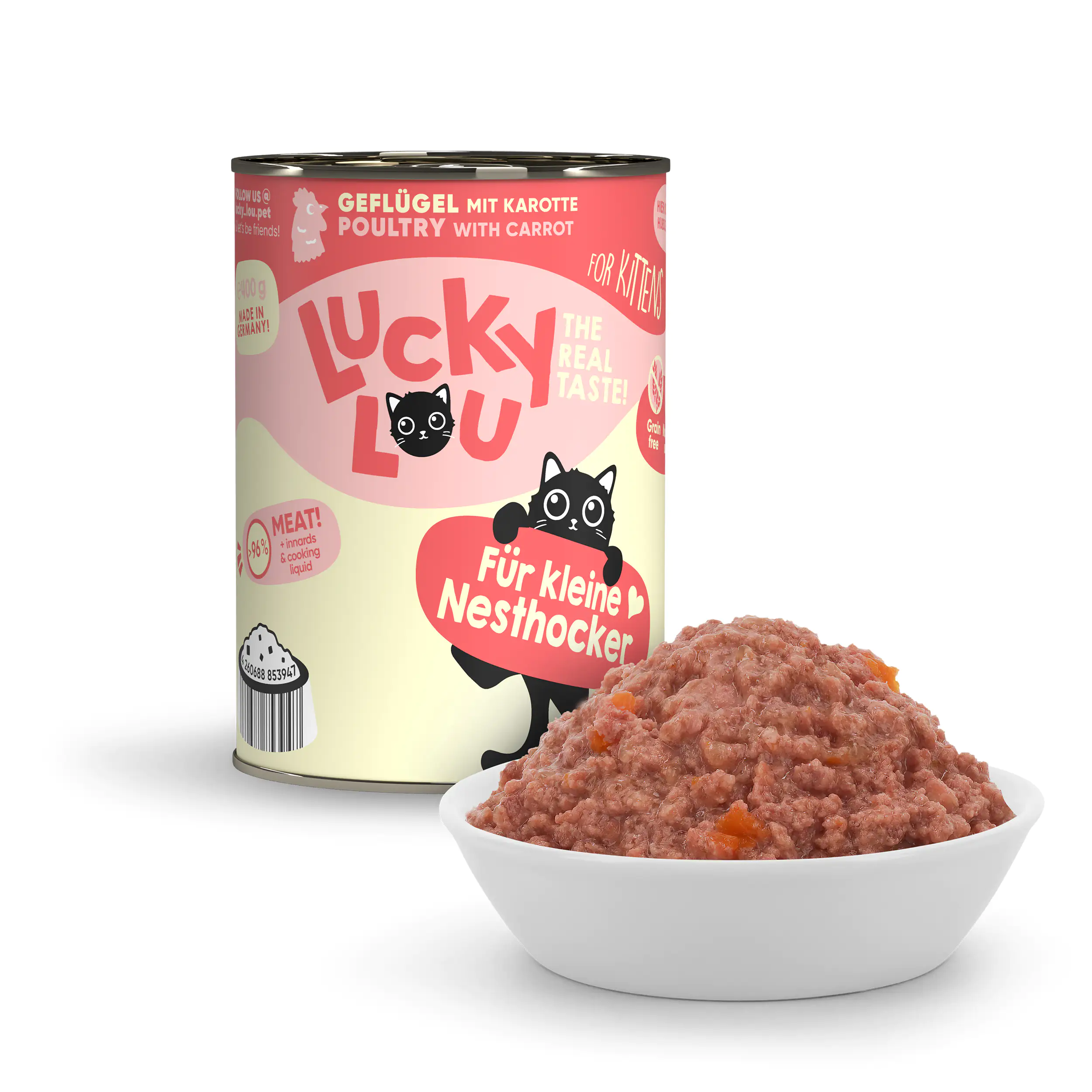 Lucky Lou Kittenfutter Geflügel 400 g