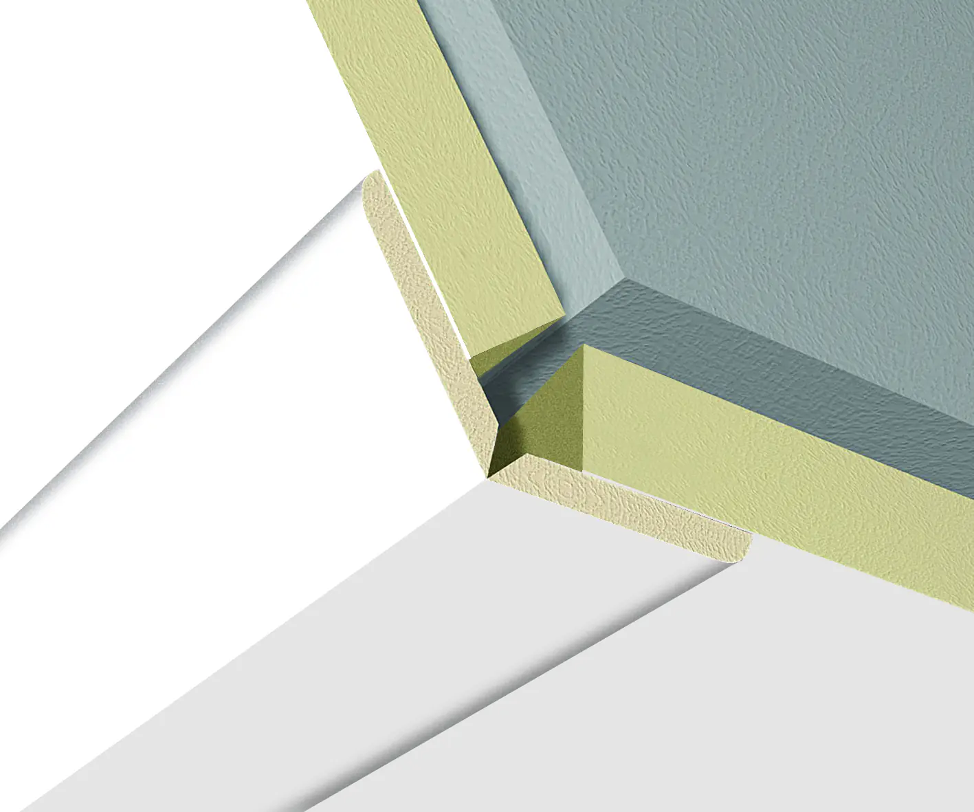 Kronoflooring Falzleiste 260 cm 22 x 22  mm weiß