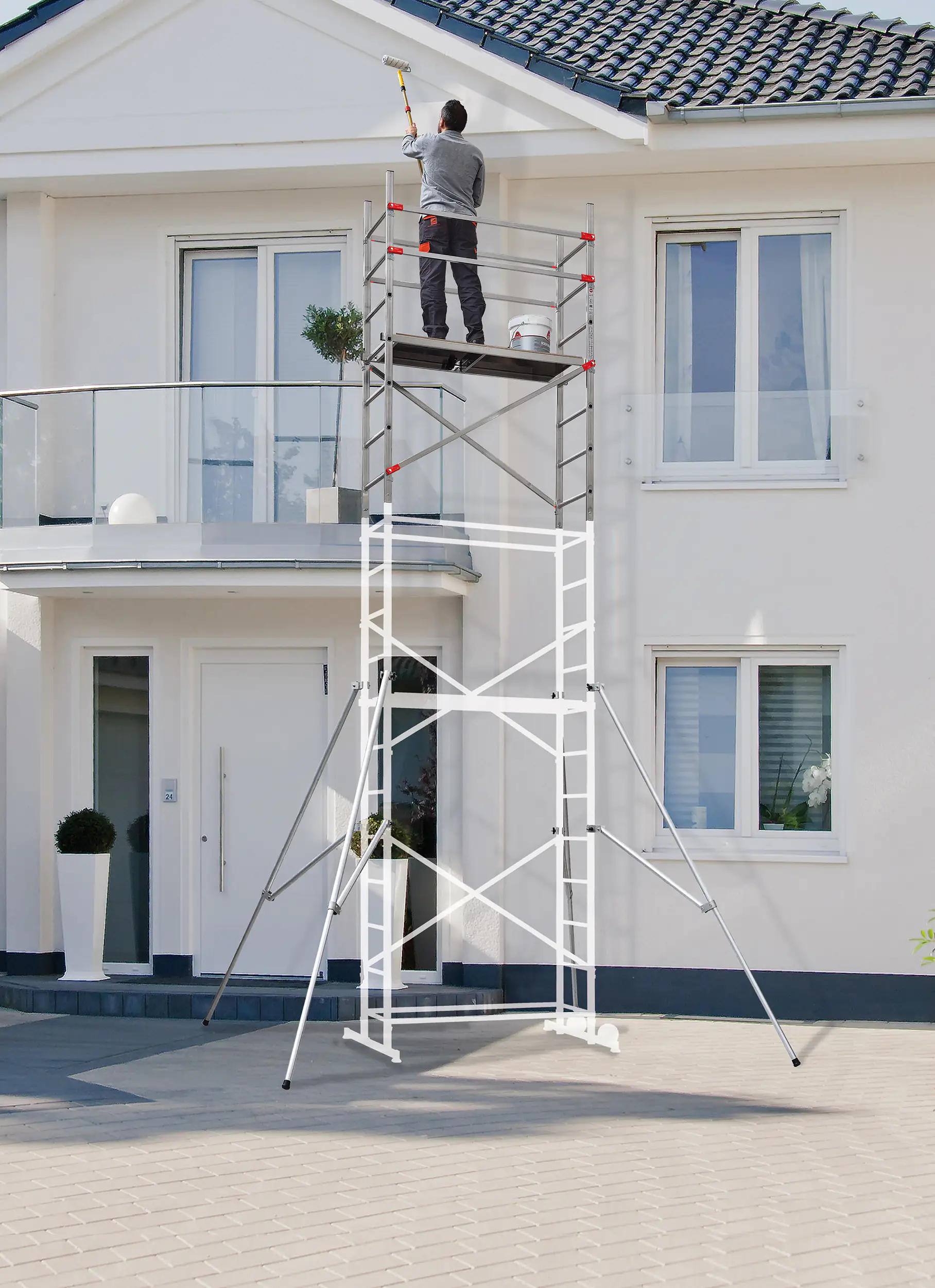 Hailo Fast & Lock 7 Aufstockung für Multifunktionsgerüst