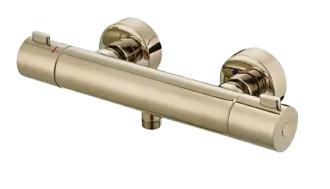 Primaster Thermostatarmatur Prag lightgold mit Verbrennungsschutz