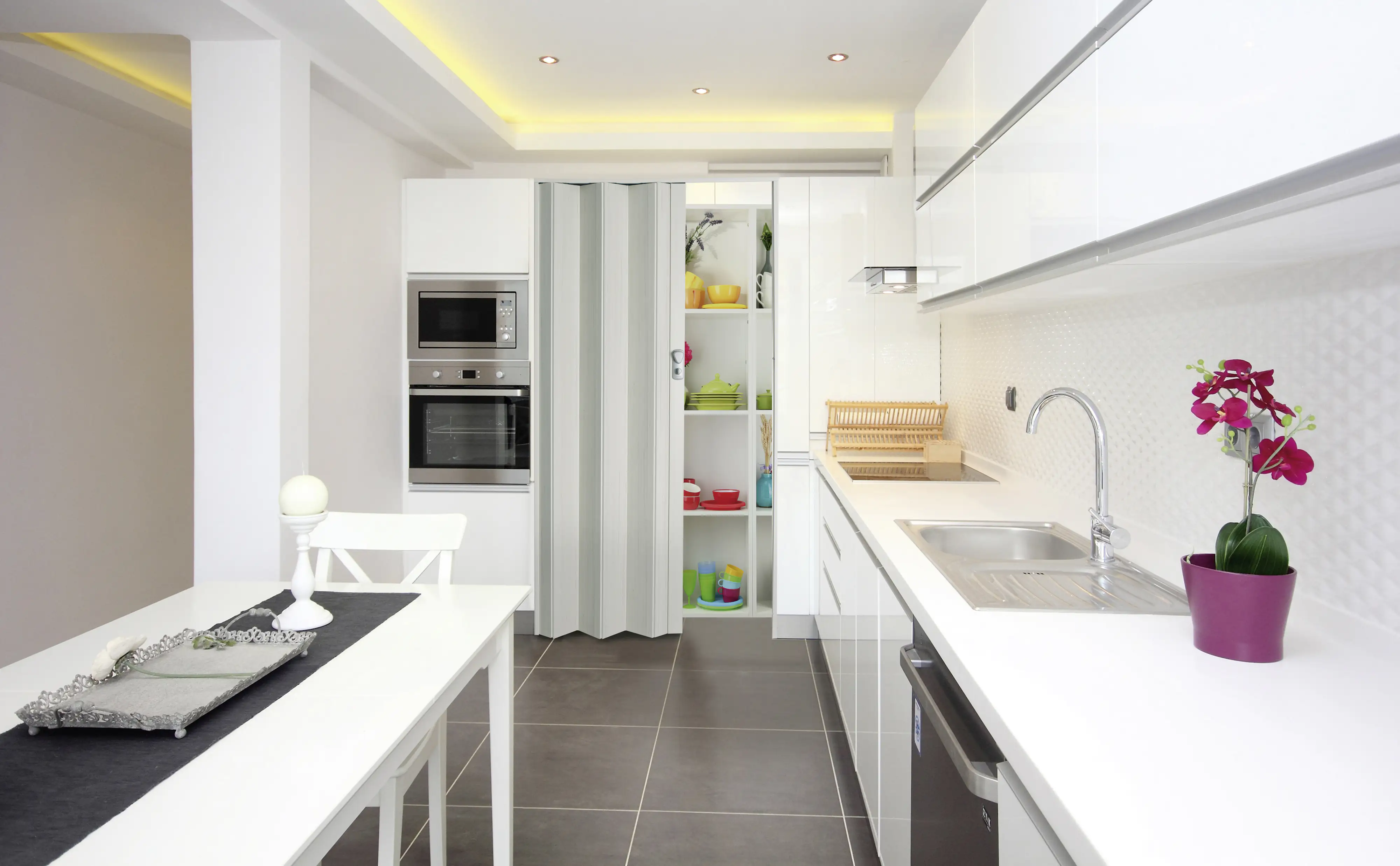 Grosfillex Falttür Spacy Holz gekalkt 84 x 205 cm