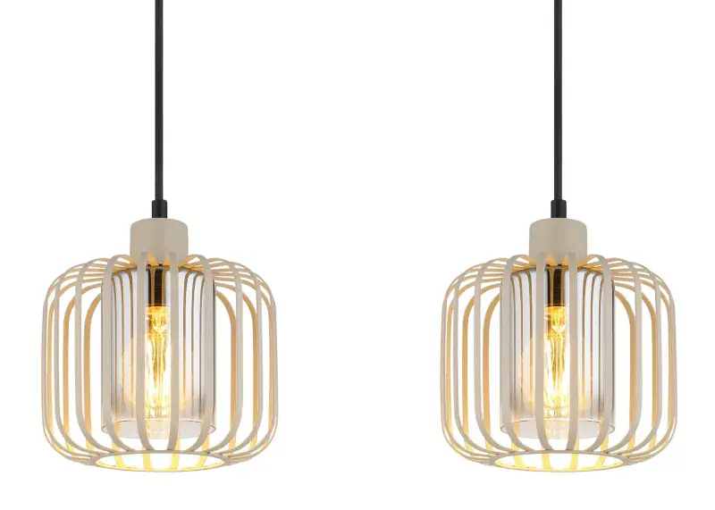 Globo Hängeleuchte Alfred 108 x 120 cm sandfarben matt