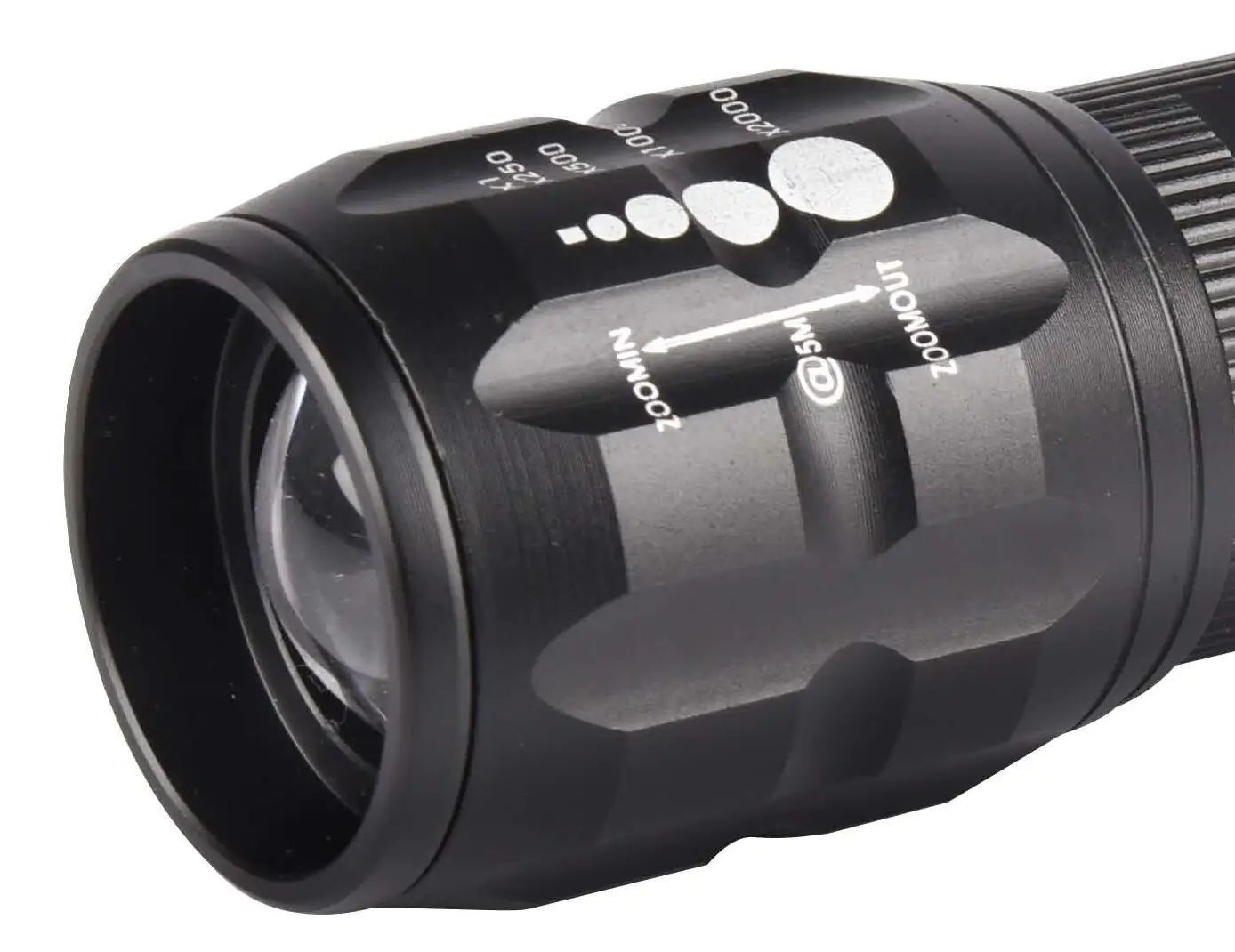 TrendLine LED Taschenlampe inkl. Zoom-Funktion, schwarz