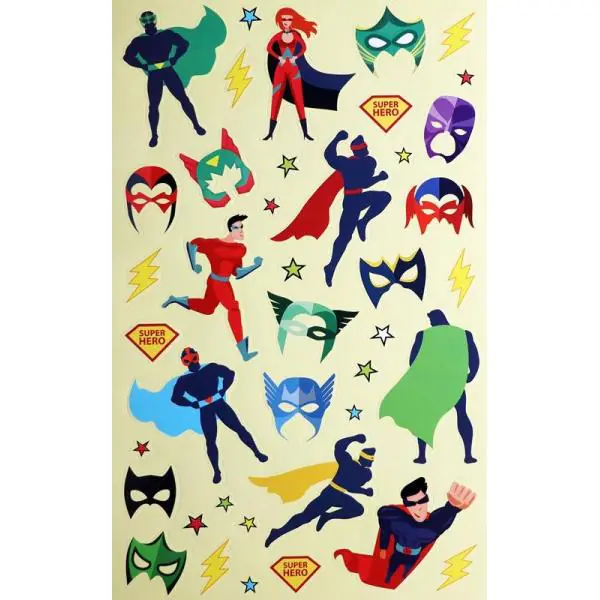 Glorex Sticker-Buch Comic Helden