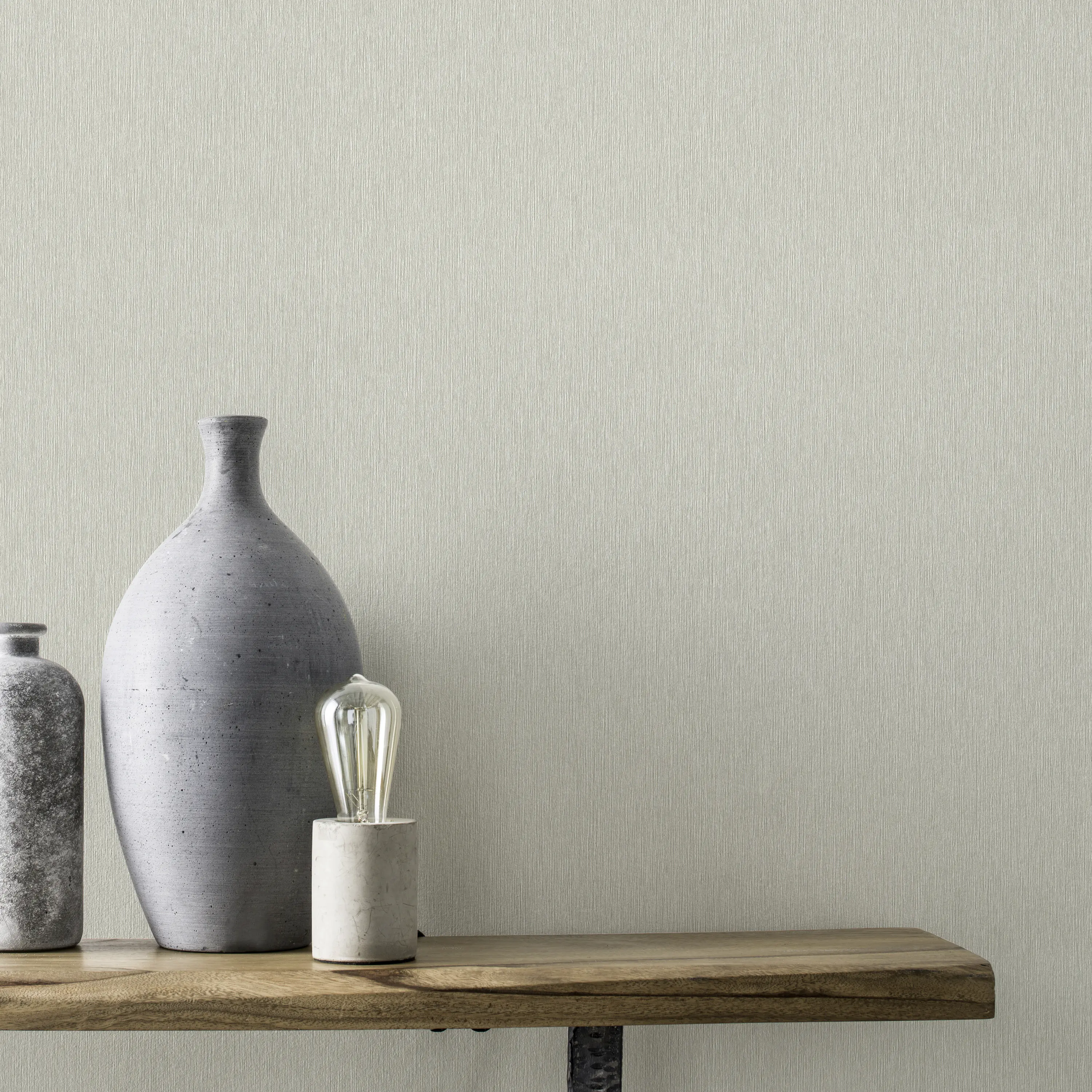 Rasch Vliestapete Uni Sky Lounge beige grau metallic 10,05 x 0,53 m