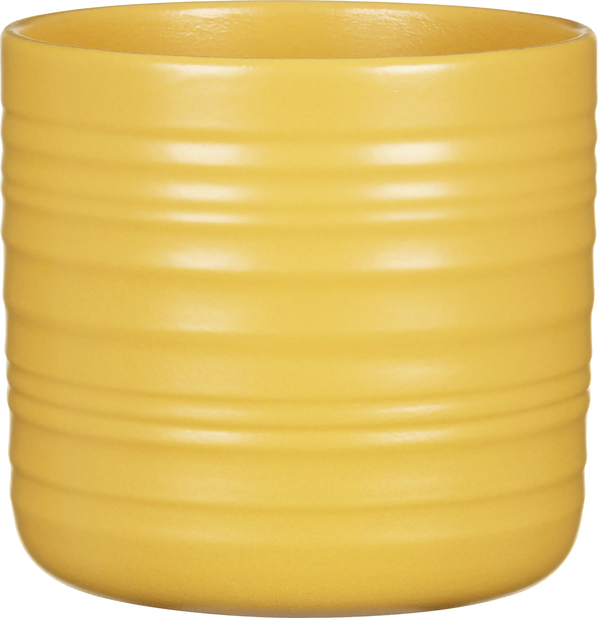 Scheurich Übertopf Serie Curcuma 850 Keramik gelb Ø 16 x 15 cm 