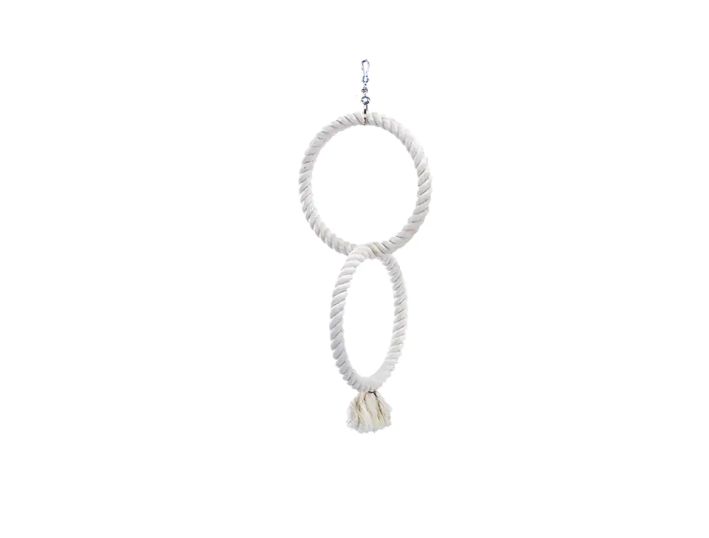Nobby Vogelspielzeug Kletterringe aus Baumwolle 50 cm weiß Nobby Vogelspielzeug Kletterringe aus Baumwolle 50 cm weiß