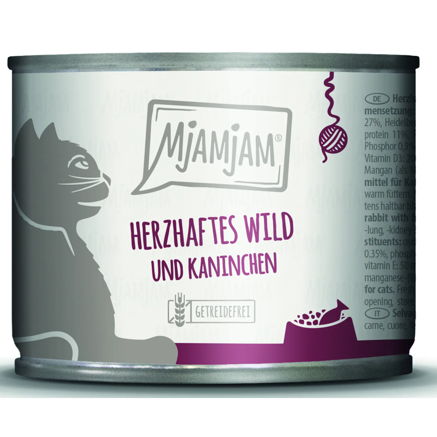 MjAMjAM Wild & Kaninchen an Heidelbeeren Katzenfutter 200 g