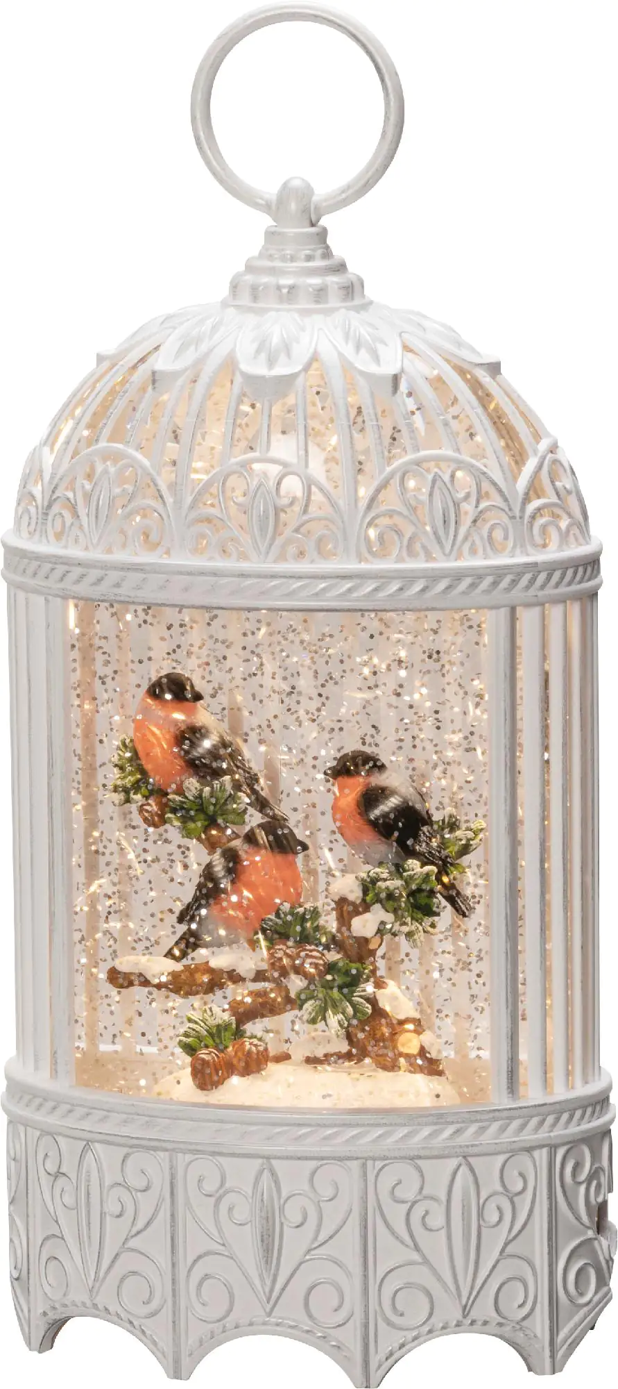 Konstsmide LED Wasserlaterne Rotkehlchen im Baum weiß Konstsmide LED Wasserlaterne Rotkehlchen im Baum weiß