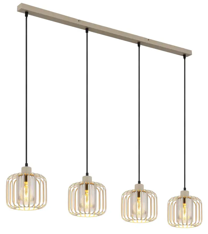 Globo Hängeleuchte Alfred 108 x 120 cm sandfarben matt