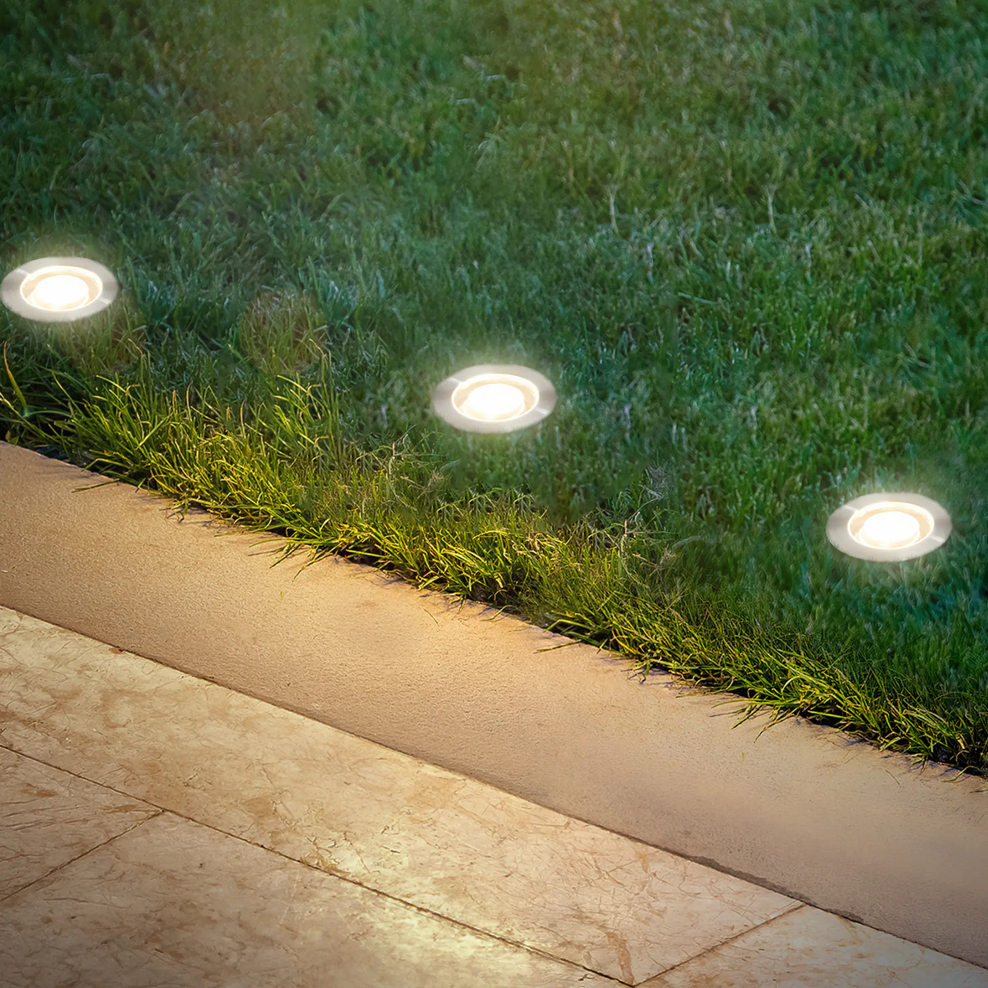Briloner LED Außen-Bodenstrahler Kebony Connect to Shine 3er Starterset 0,6W warmweiß Briloner LED Außen-Bodenstrahler Kebony Connect to Shine 3er Starterset 0,6W warmweiß