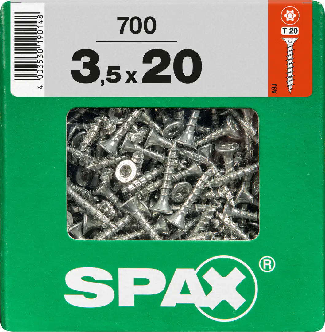 Spax Universalschrauben 3.5 x 20 mm TX 20 - 700 Stk.