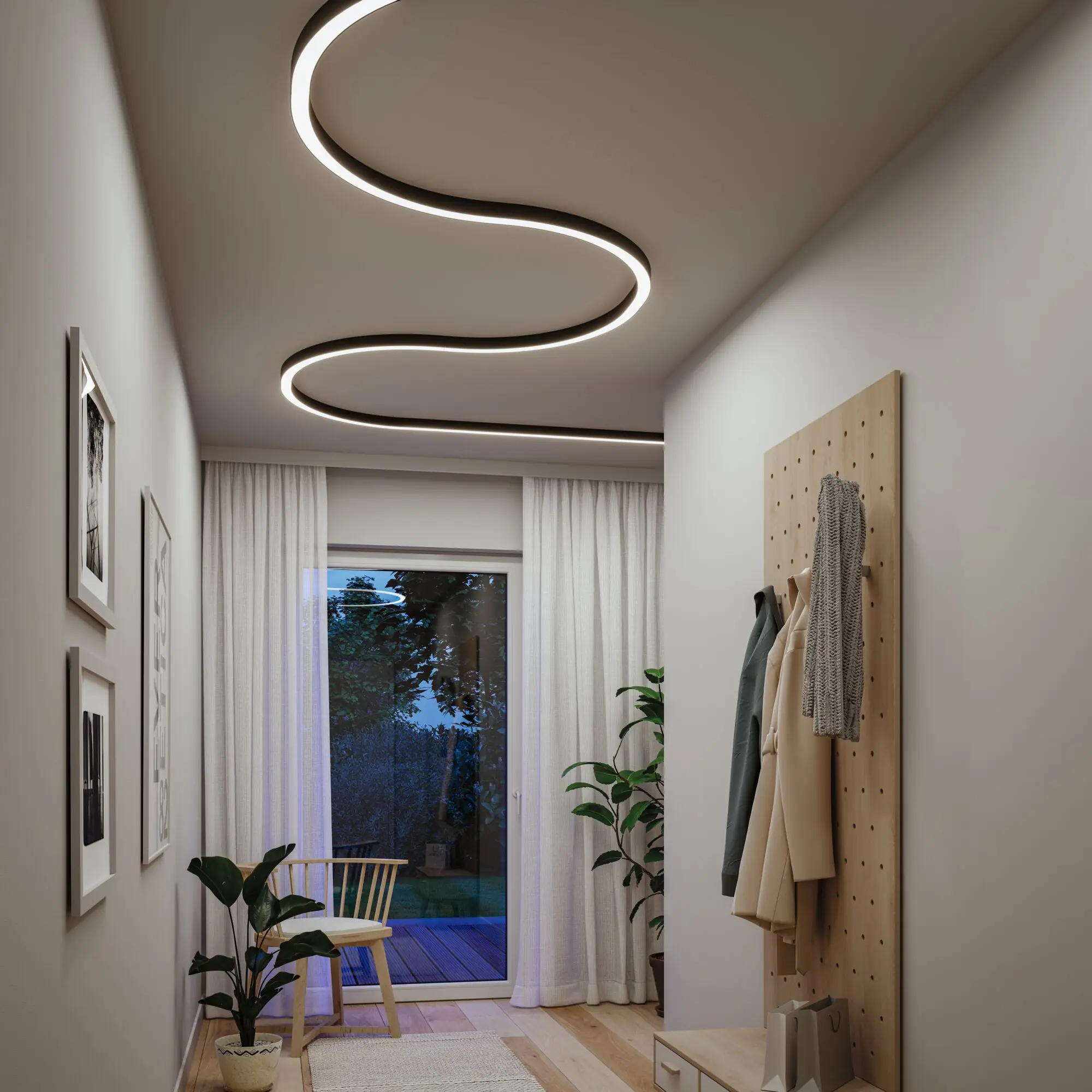 Paulmann Einspeisung für Lichtleiste Linion Power Channel 17 W Aluminium schwarz warmweiß