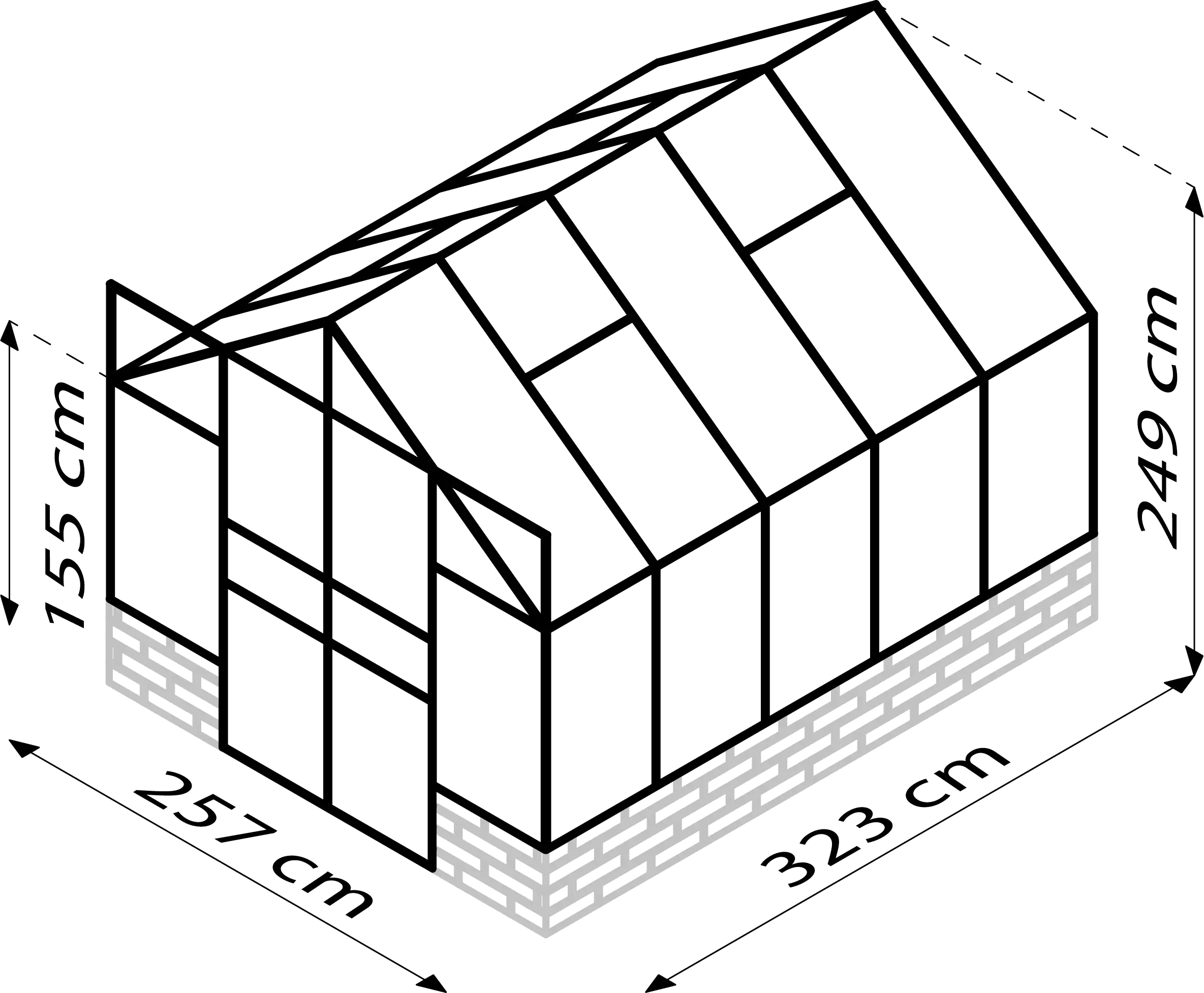 Vitavia Gewächshaus Cassandra 8300 257 x 324 cm 3 mm Sicherheitsglas Vitavia Gewächshaus Cassandra 8300 257 x 324 cm 3 mm Sicherheitsglas