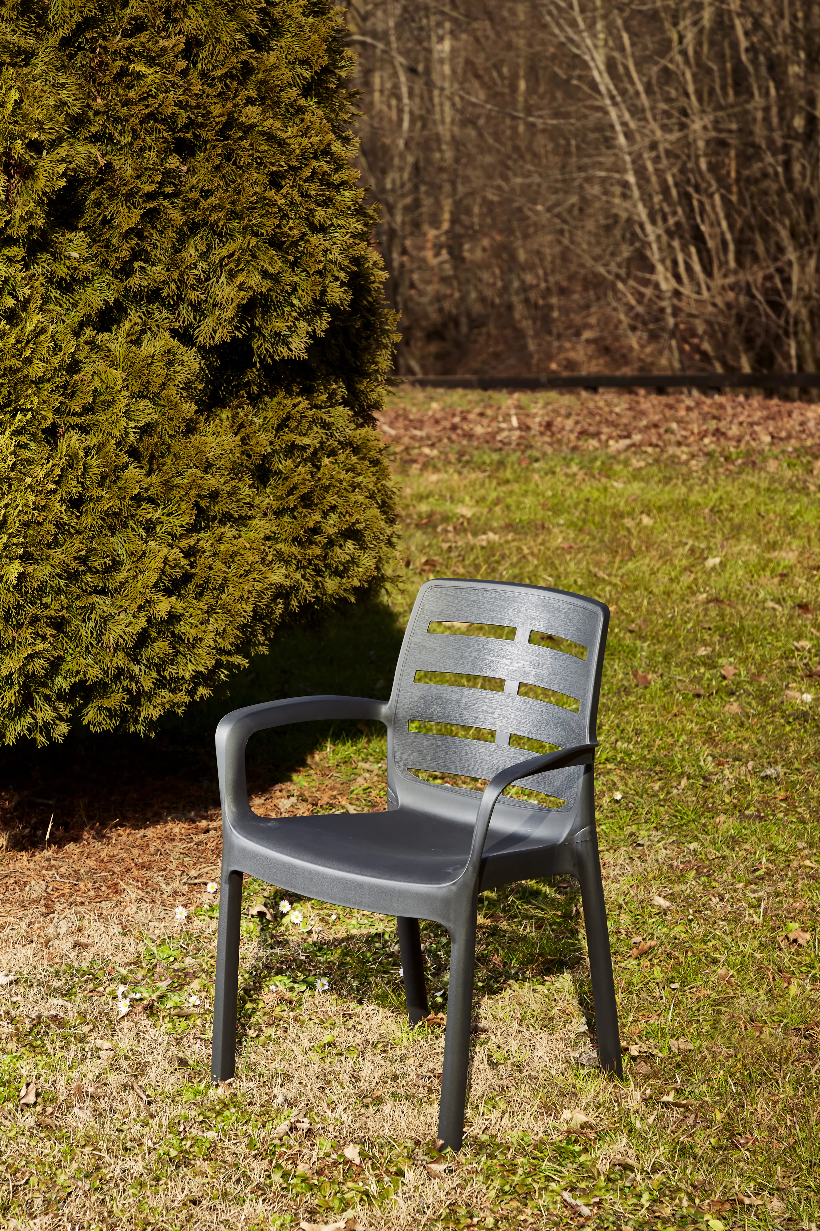 Progarden Stapelsessel polypropylen wetterfest Borneo anthrazit 