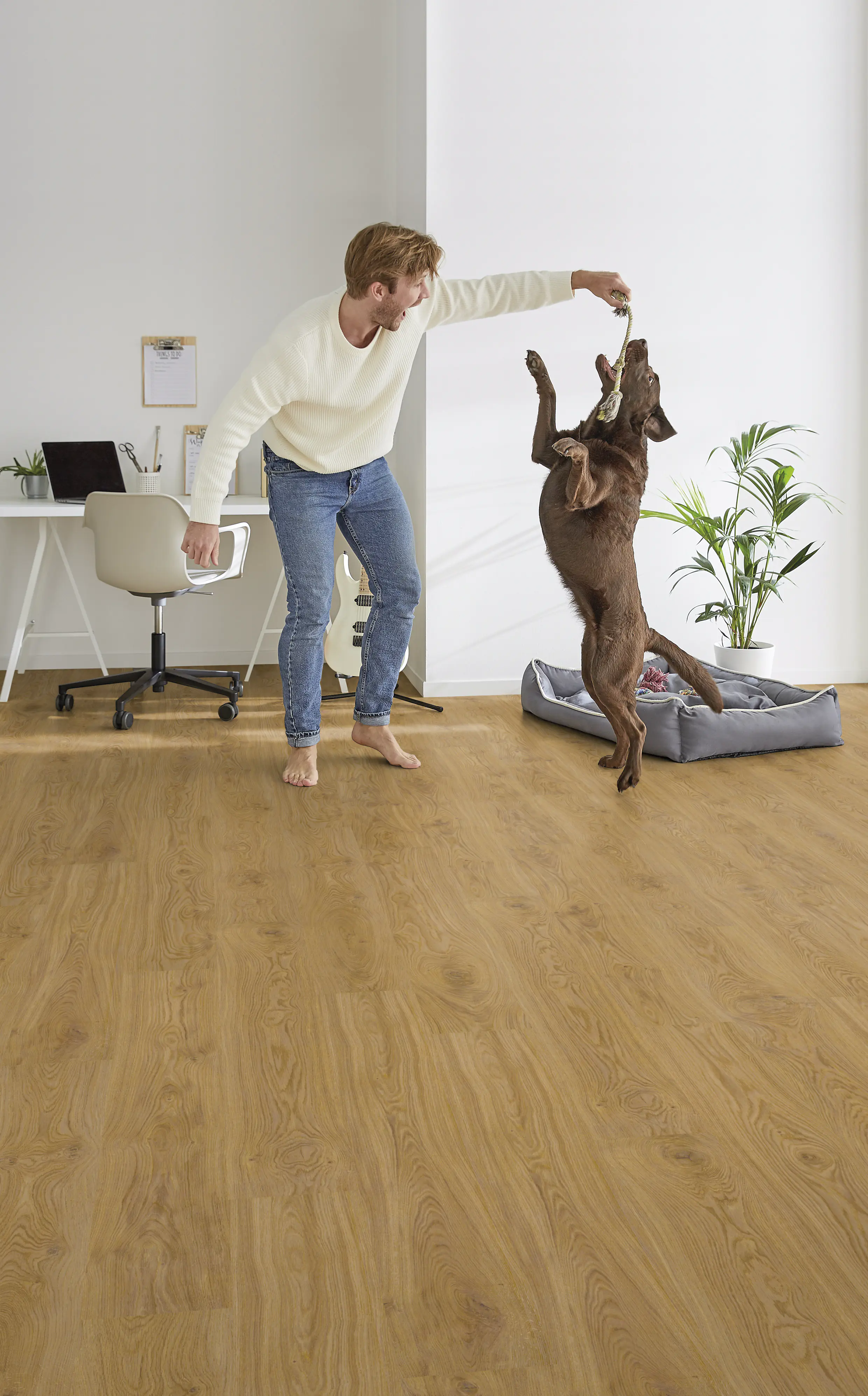 Decolife Vinylboden mit Trittschalldämmung Freestyle Acces Oak Nature