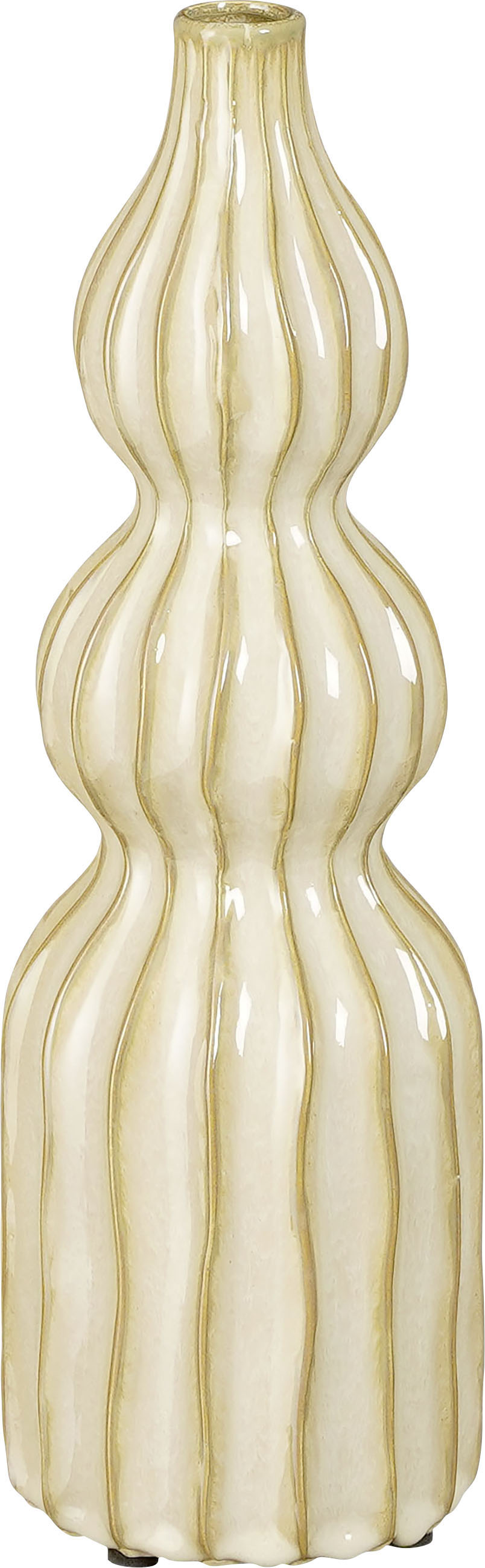 Mica Vase Felipe beige Keramik 35 cm