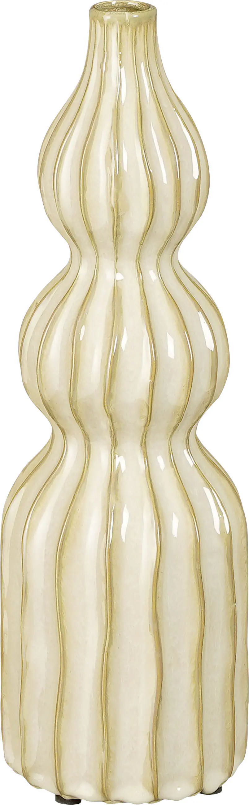 Mica Vase Felipe beige Keramik 35 cm