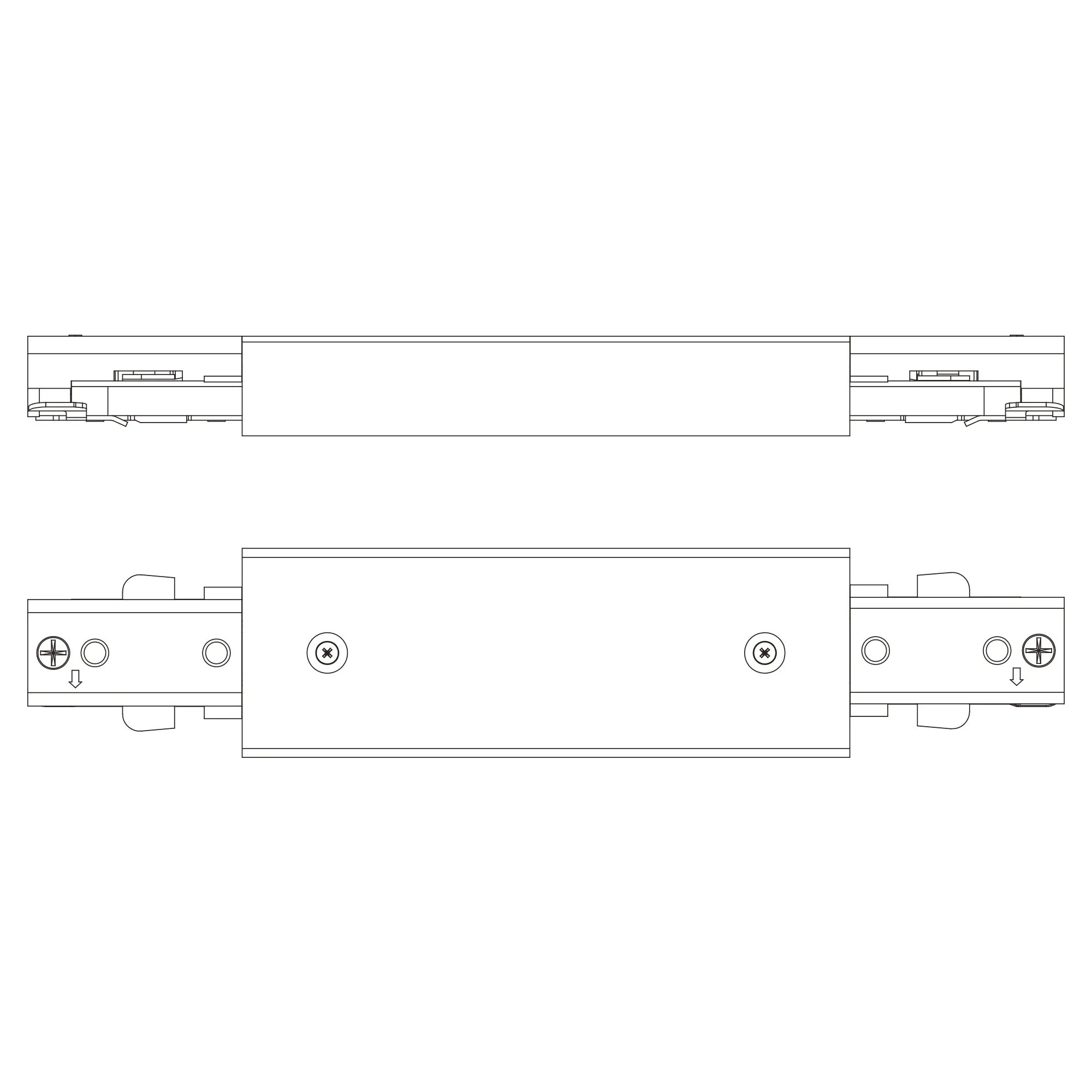 Philips EasyLink Stromverbinder für Schienenleuchte doppelseitig schwarz Philips EasyLink Stromverbinder für Schienenleuchte doppelseitig schwarz