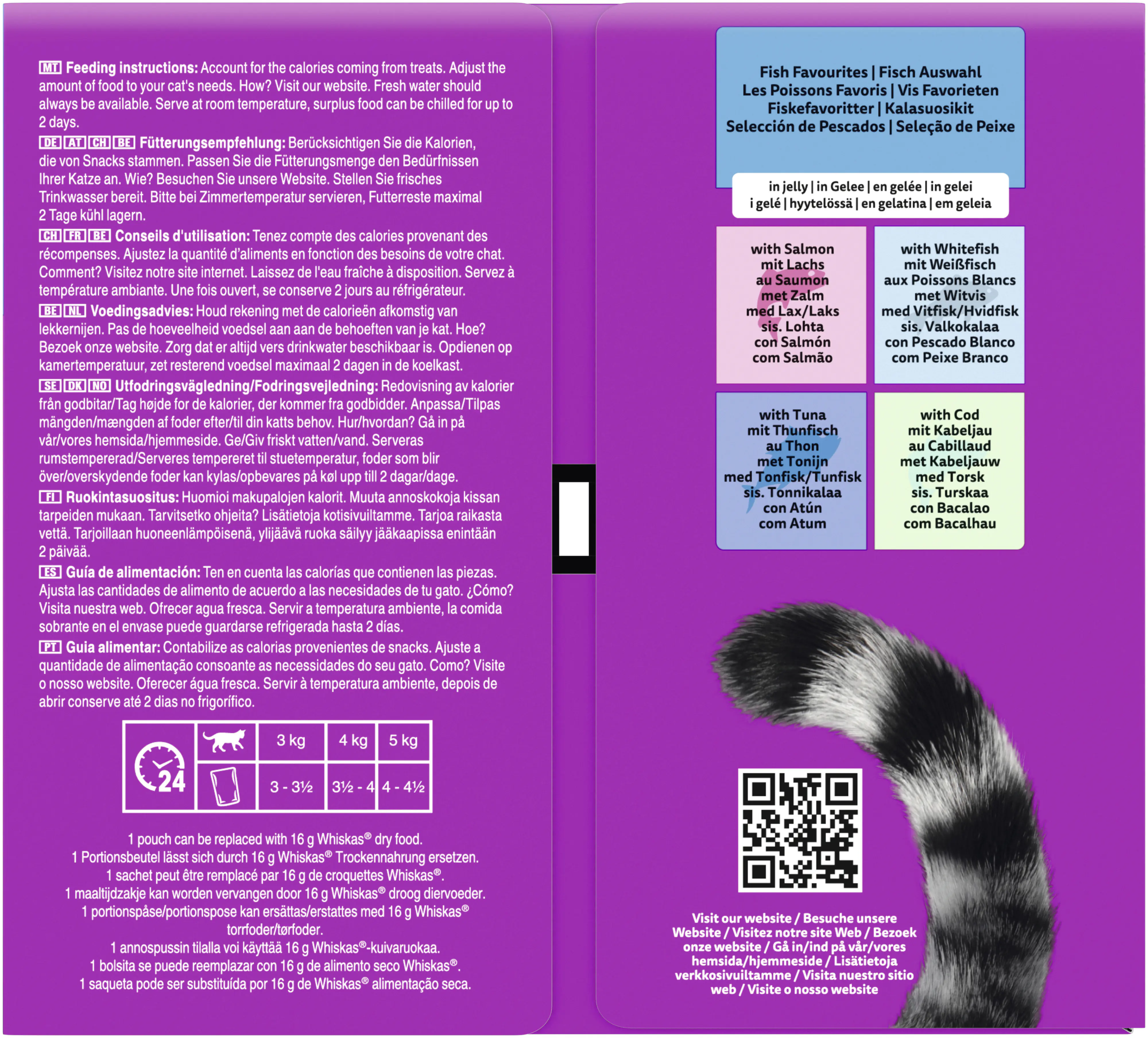 Whiskas Katzennassfutter Adult 40 x 85 g Fisch in Gelee 