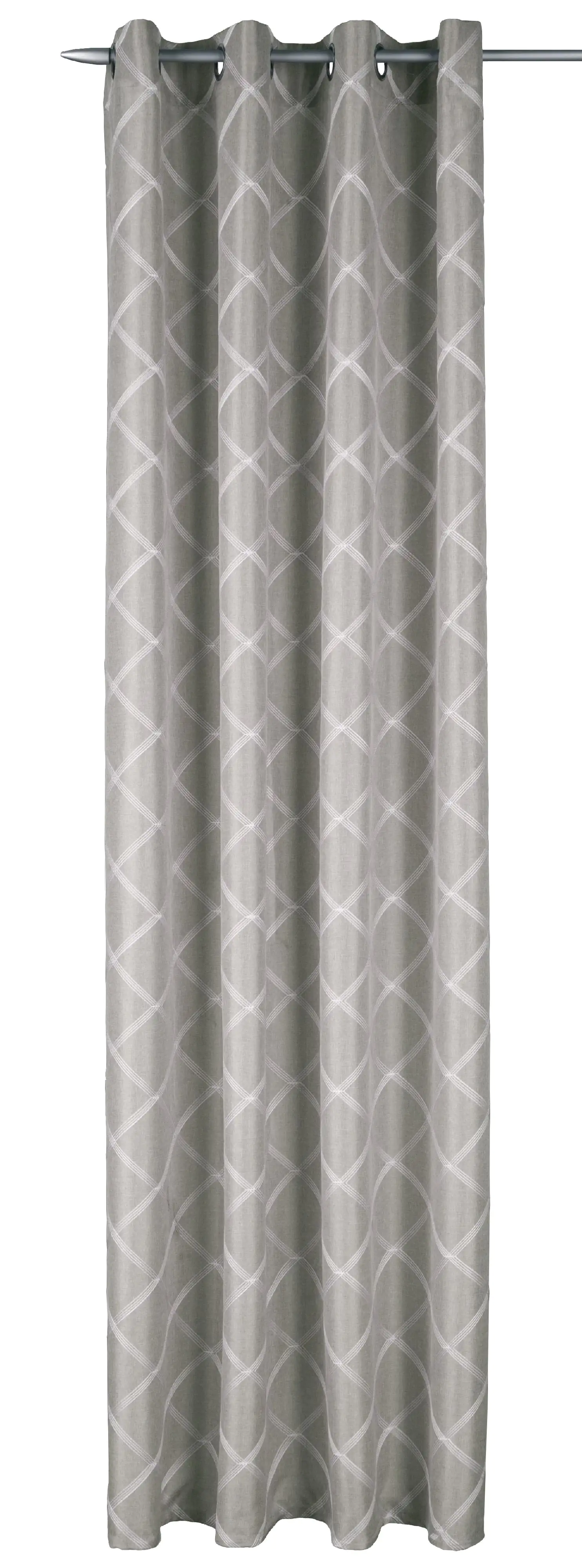 Neusser Collection Ösenschal Sylvana grau-weiß, 135 x 245 cm