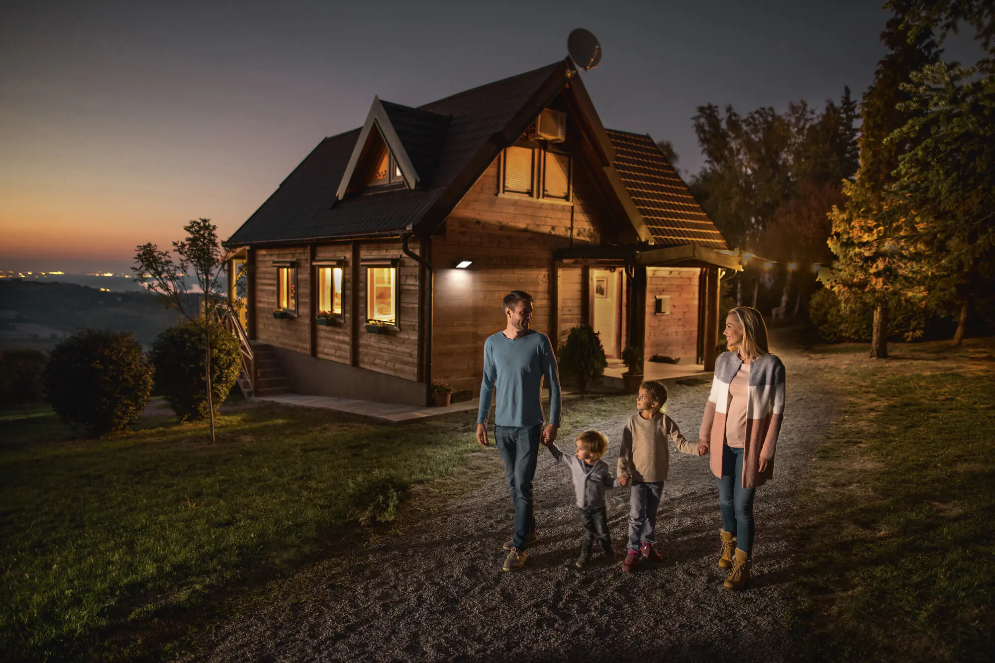 Ledvance LED Außenleuchte Flood Essential 50 Watt Sensor schwarz