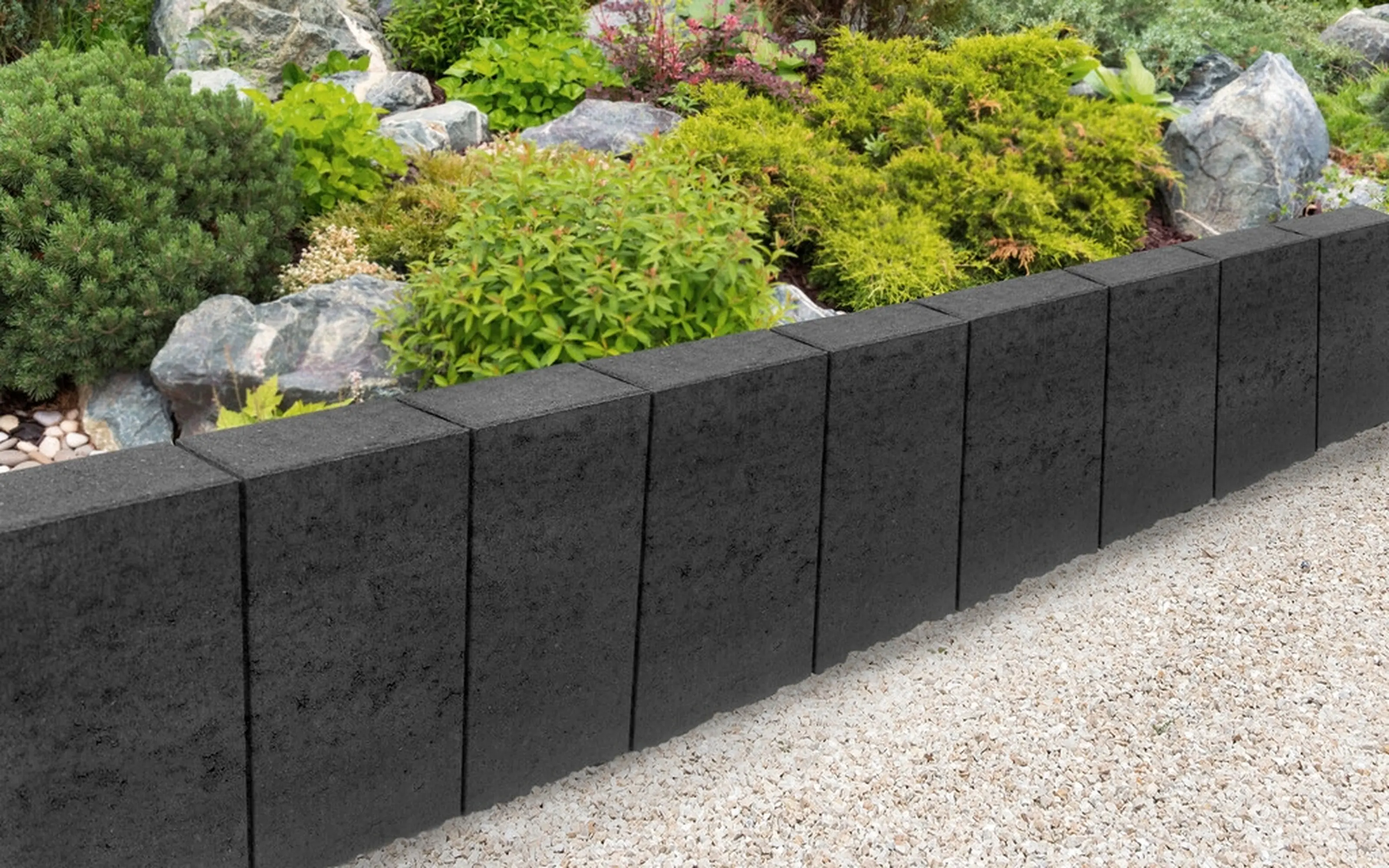 EHL Palisade Palibord Tulo Rechteck 50 x 30 x 8 cm anthrazit