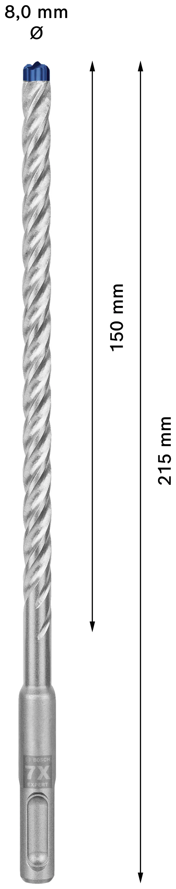 Bosch Expert SDS plus-7X Hammerbohrer Ø 8 mm