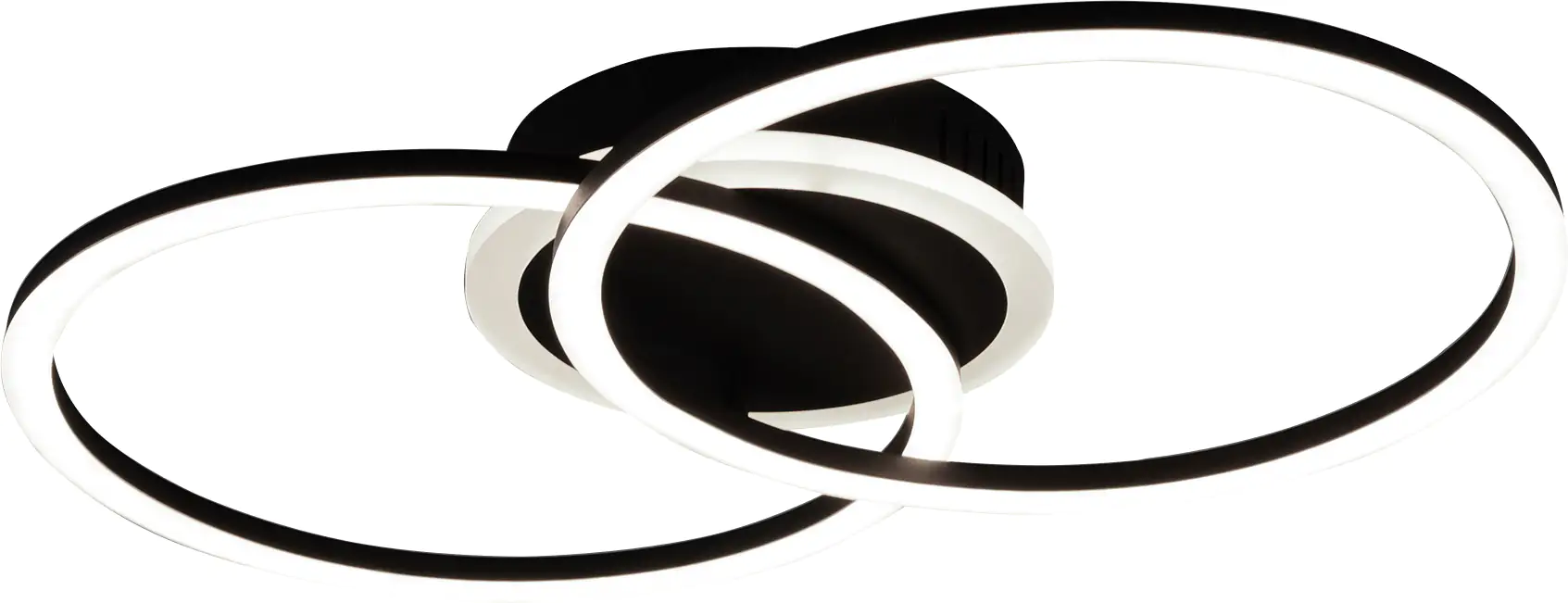 4017807445053_01 Reality LED Deckenleuchte VENIDA schwarz matt, Acryl weiß