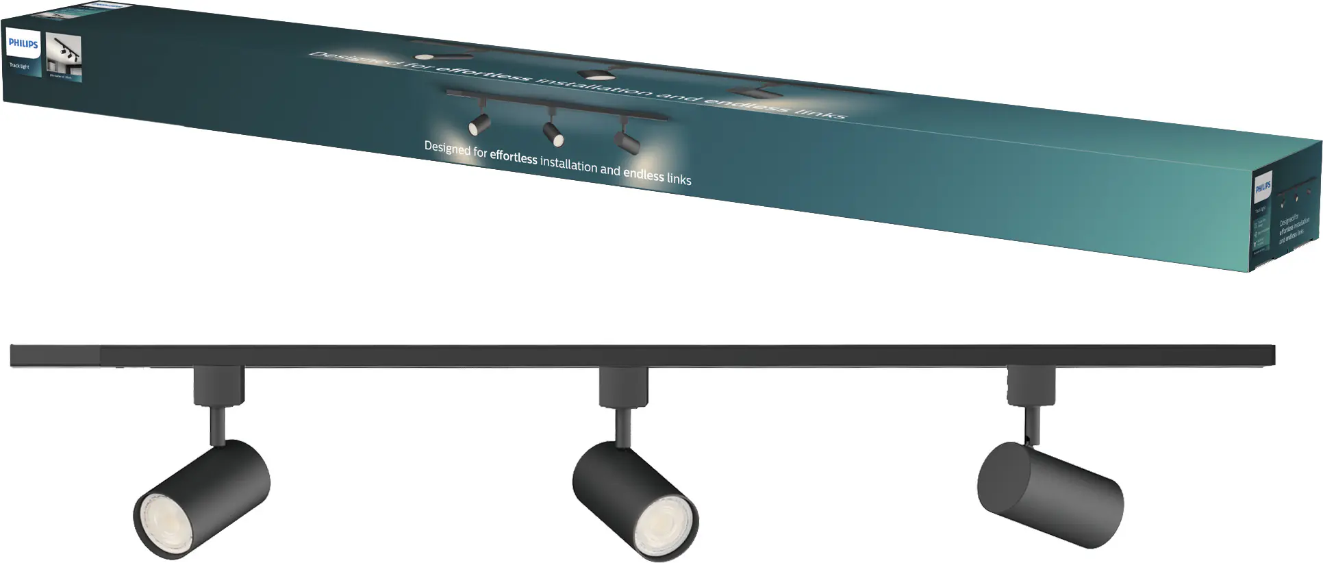 Philips Deckenstrahler 3er Spot Zilo Easy Link schwarz Philips Deckenstrahler 3er Spot Zilo Easy Link schwarz