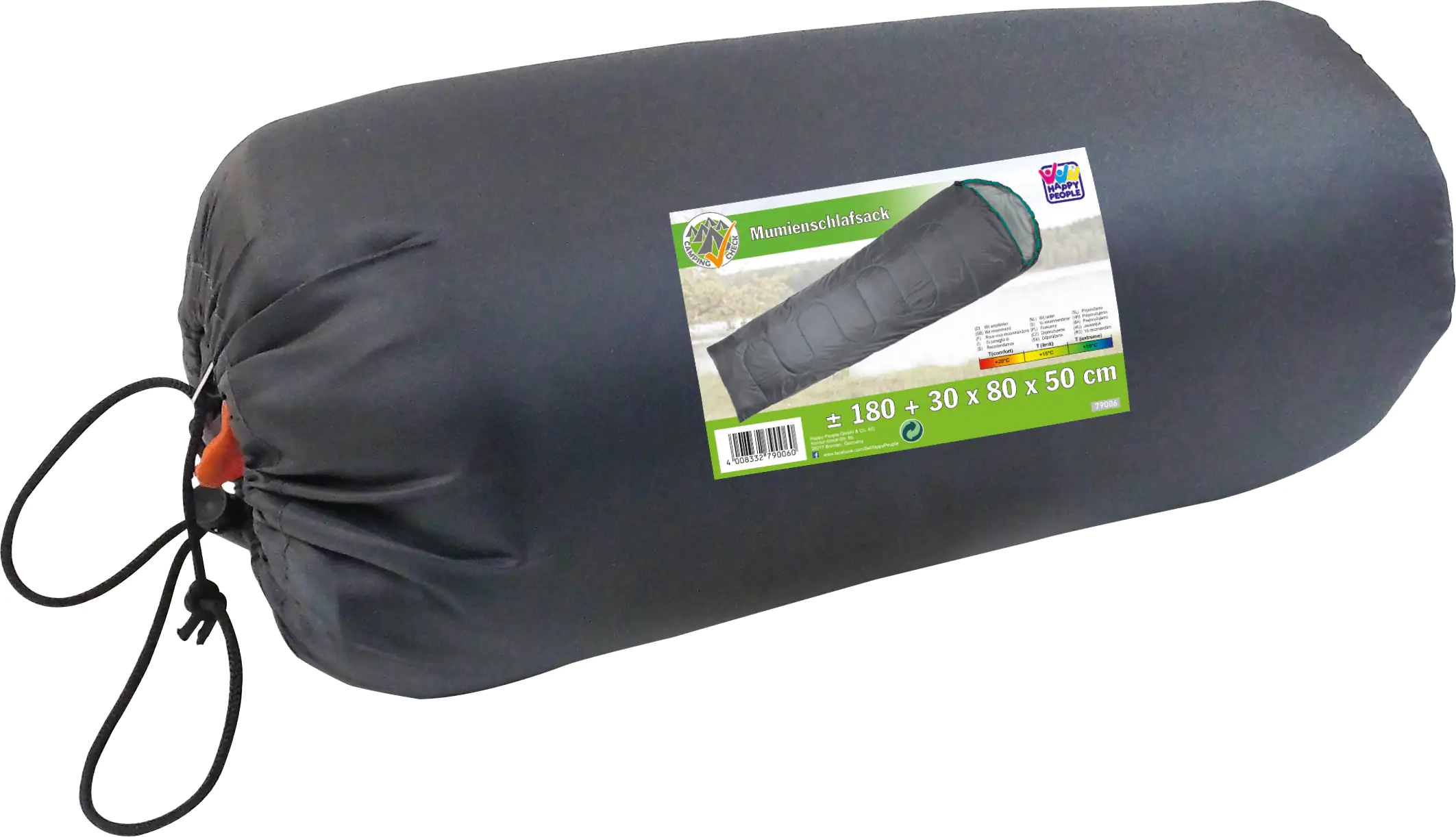 Happy People Mumienschlafsack ca. 210 x 80 x 50 cm