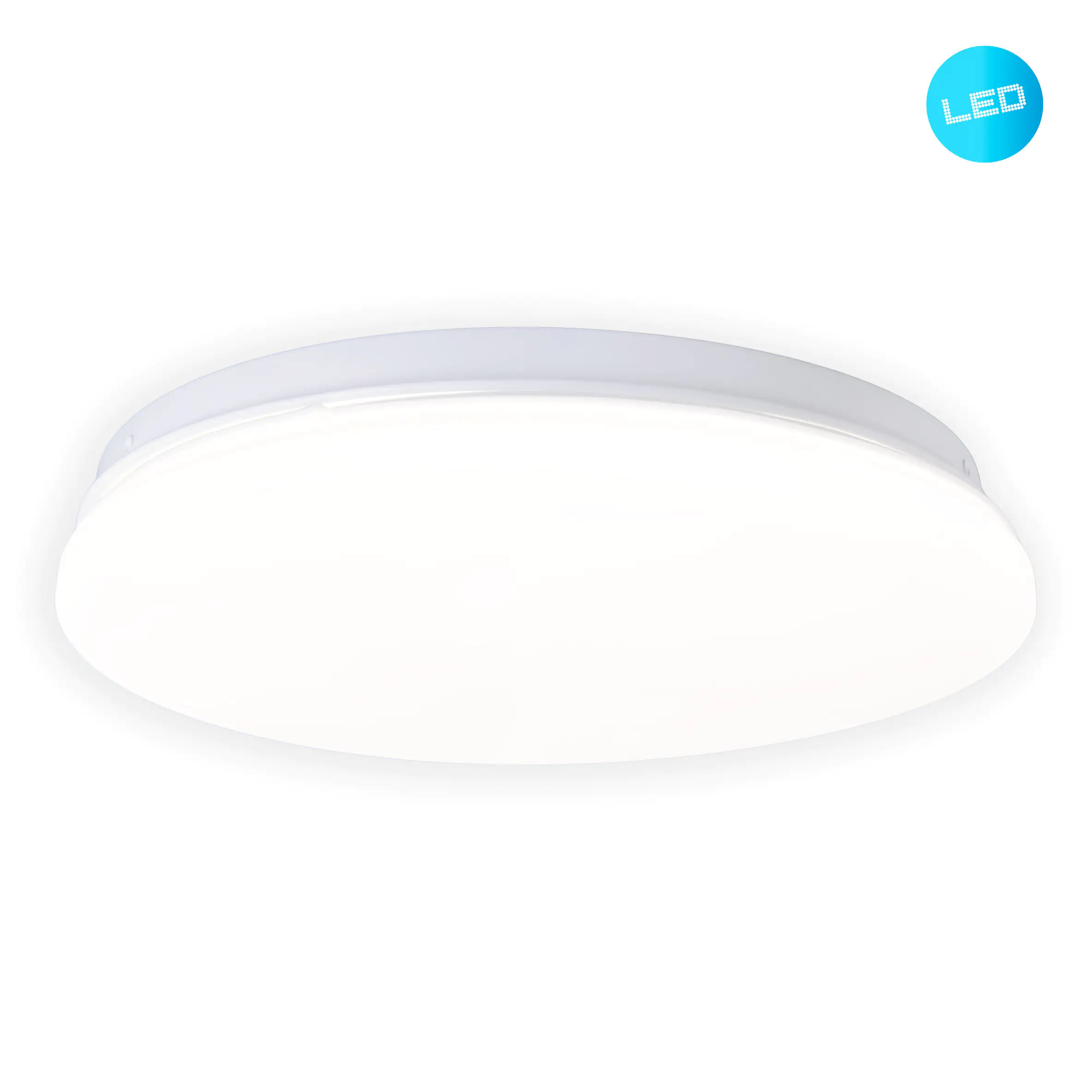 LED Kellerleuchte Levi rund 25 cm Garagenleuchte, IP44, weiß LED Kellerleuchte Levi rund 25 cm Garagenleuchte, IP44, weiß