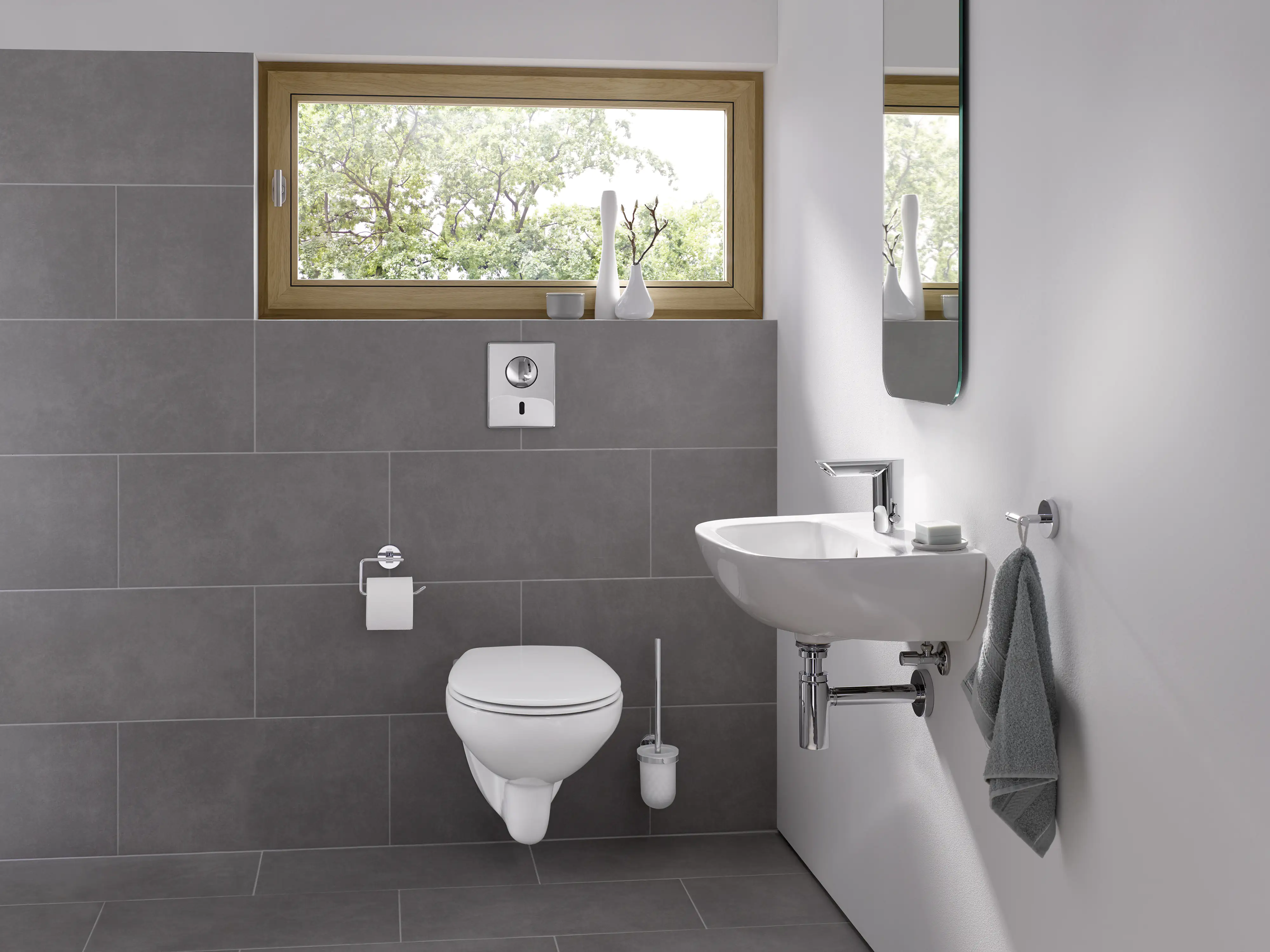 4005176473678_2538362 Grohe Waschtischarmatur Bau Cosmopolitan E mit berührungsloser Betätigung