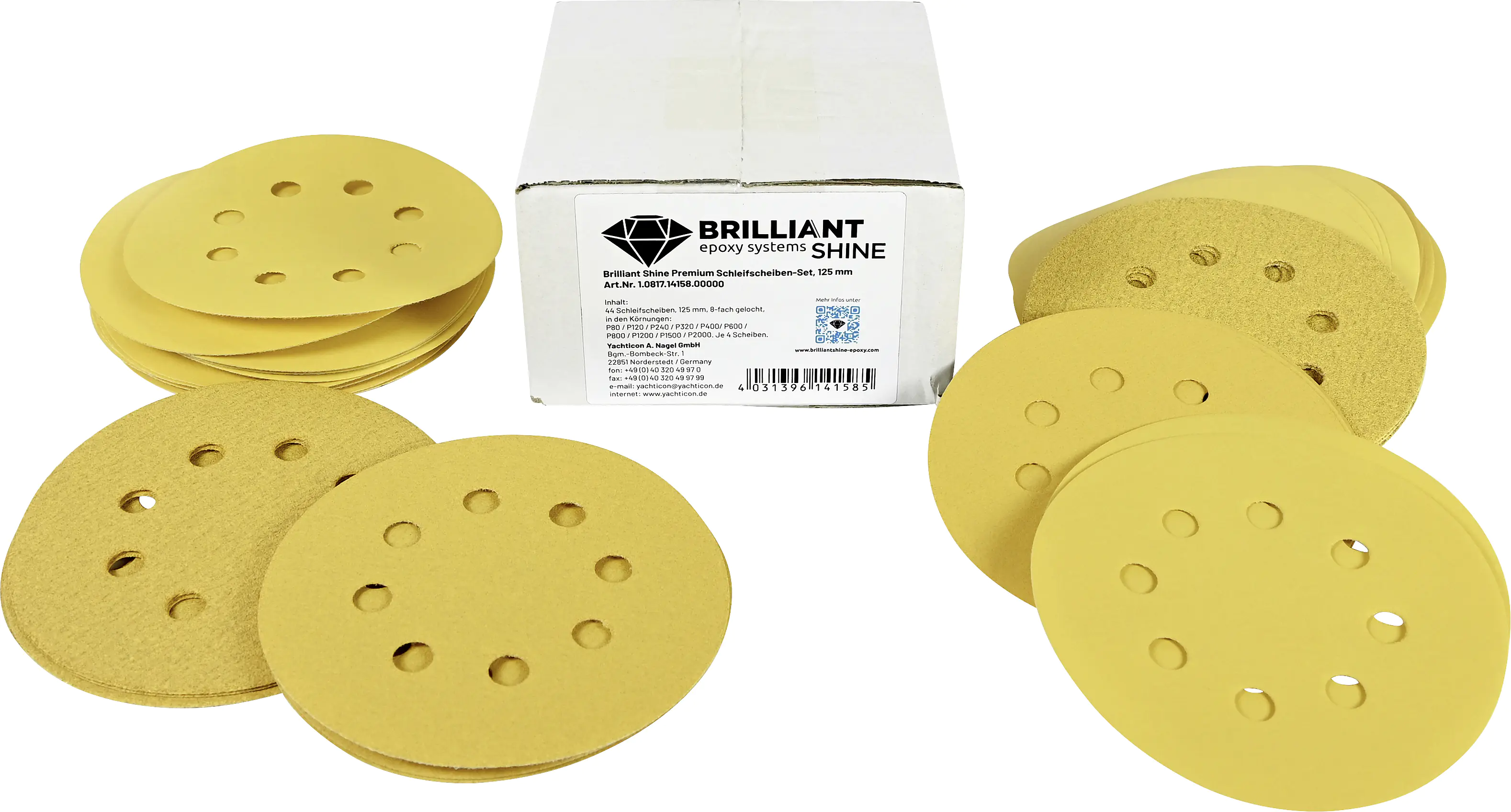 Premium Schleifscheiben-Set für Kunstharzoberflächen 125 mm Klett Premium Schleifscheiben-Set für Kunstharzoberflächen 125 mm Klett