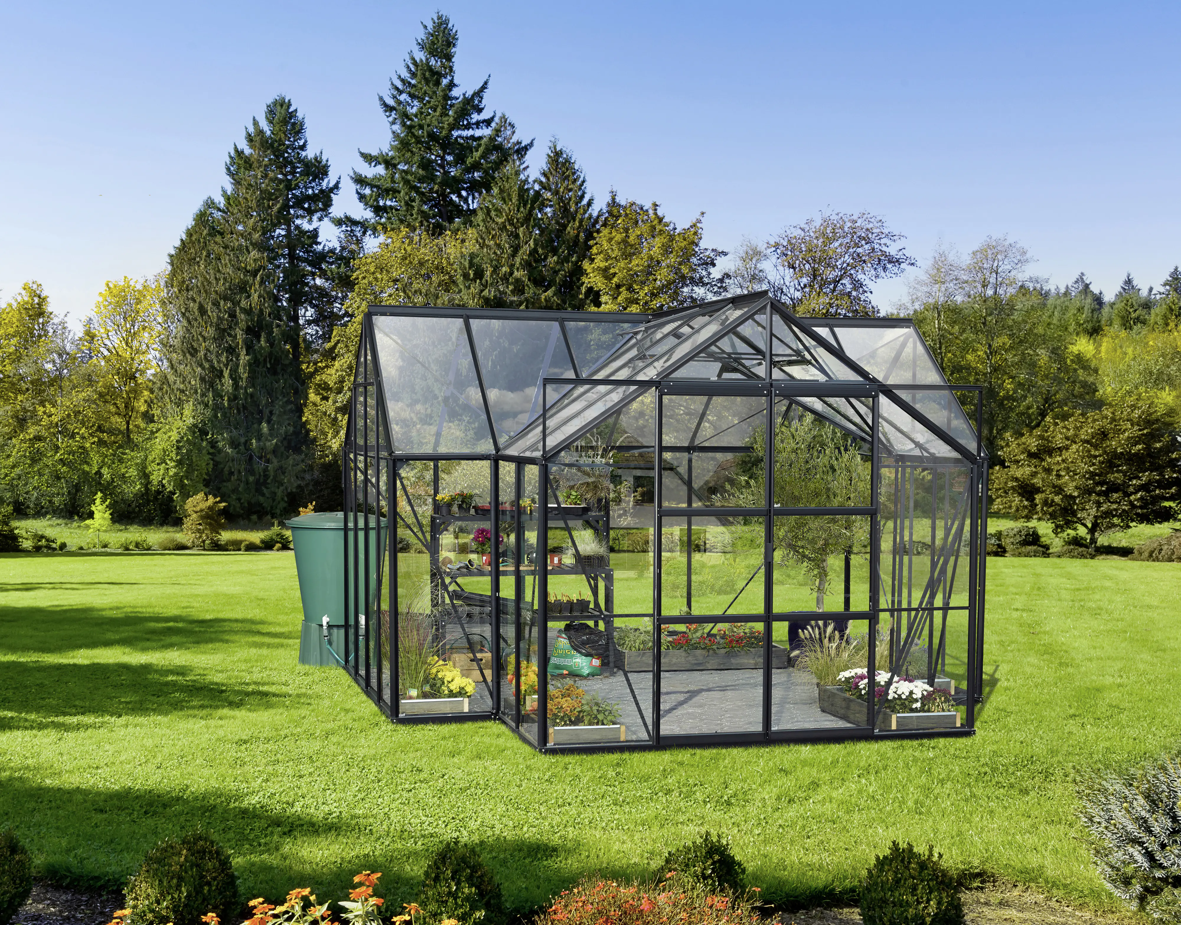 Vitavia Gewächshaus Sirona 13000 ESG 3 mm 381 x 381 cm