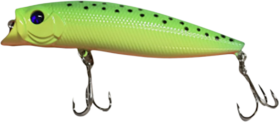 Paladin Kunstköder Popper Bigmouth 12g/9,2cm/giftgrün/float