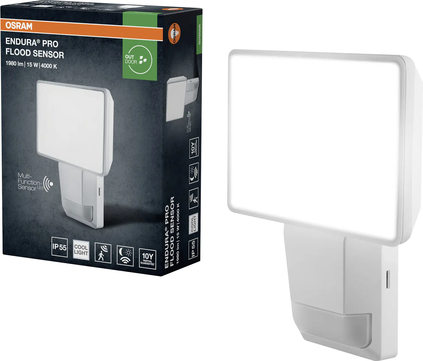Osram Außenleuchte Endura PRO Flood Bewegunsmelder 15W IP55 weiß Osram Außenleuchte Endura PRO Flood Bewegunsmelder 15W IP55 weiß