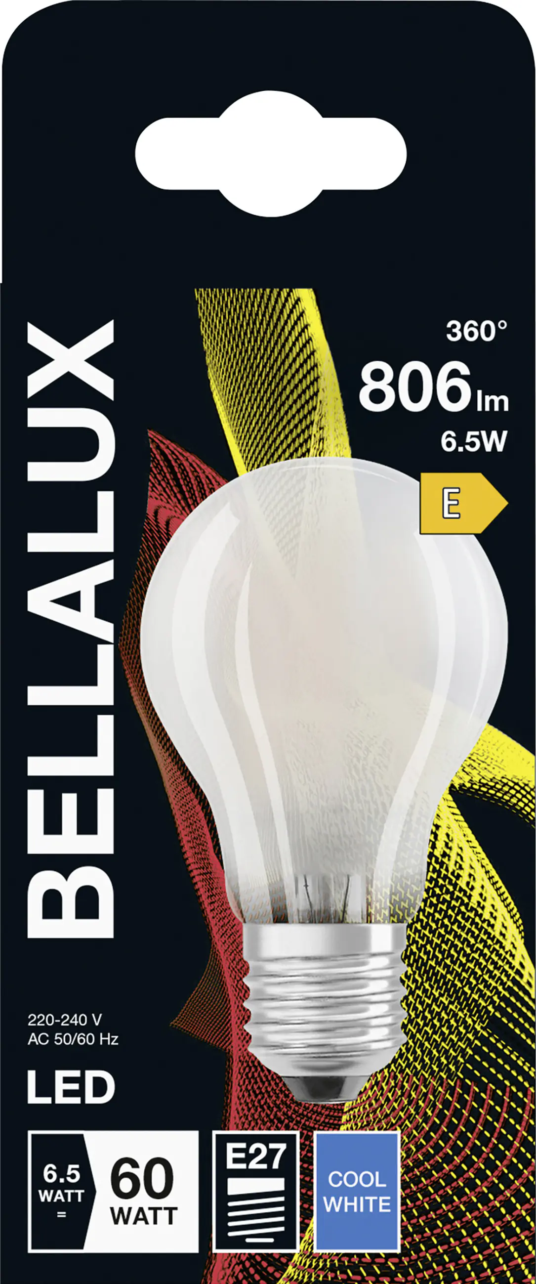 Bellalux LED Leuchtmittel Klassik A60 E27 6,5 W neutralweiß weiß matt