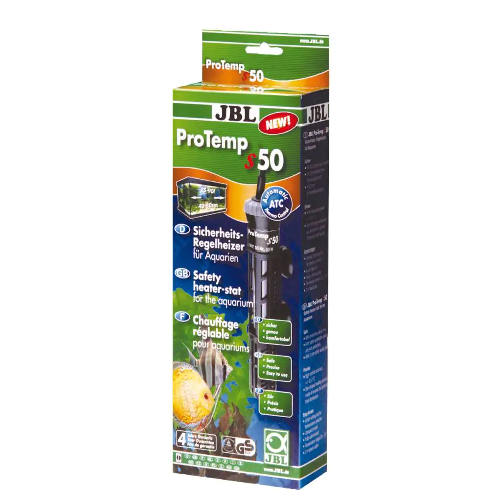 JBL Aquarienheizung ProTemp S 50 Sicherheits-Regelheizer mit Schutzkorb JBL Aquarienheizung ProTemp S 50 Sicherheits-Regelheizer mit Schutzkorb