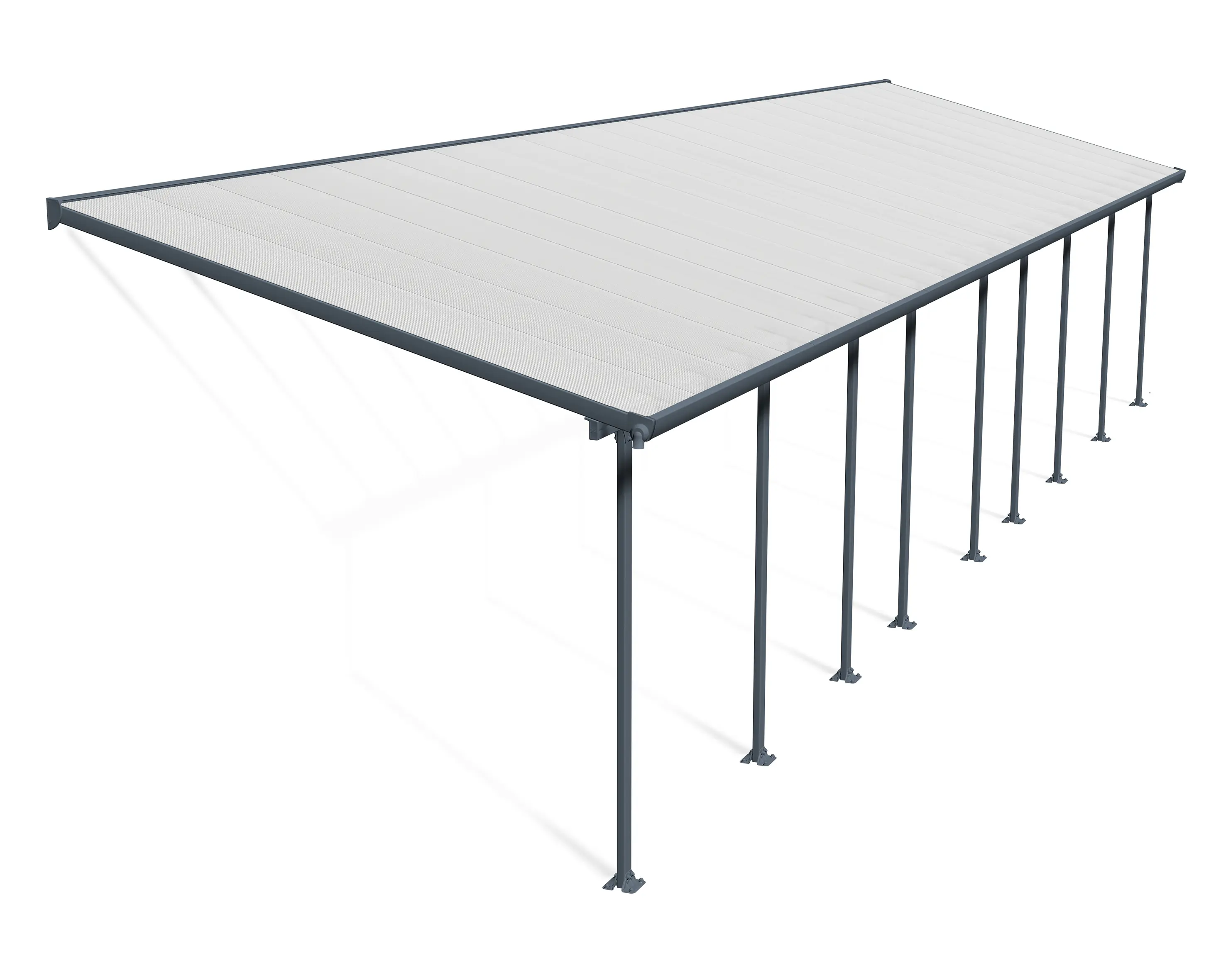 Canopia Terrassendach 1340 x 300 cm grau