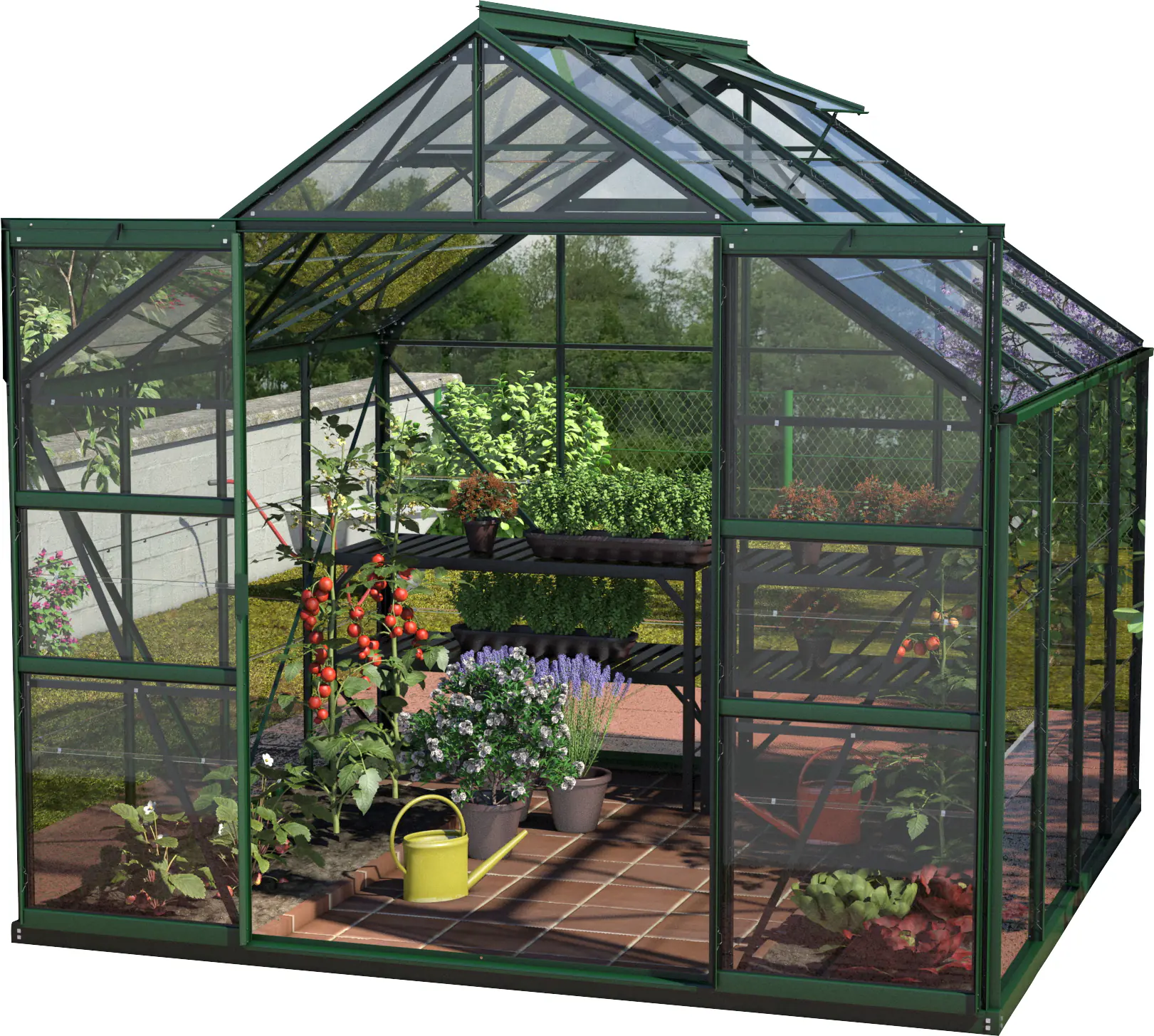 Vitavia Gewächshaus Mars 6700 254 x 254 cm 3 mm ESG