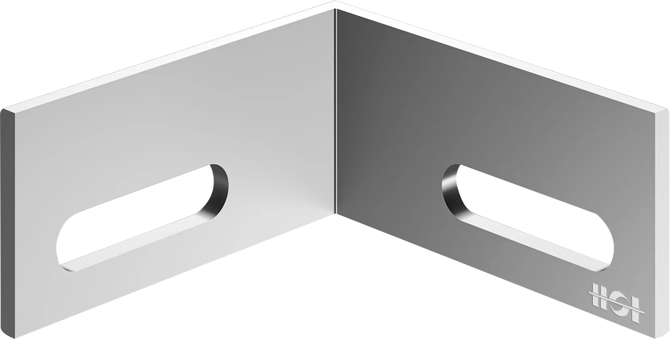 HSI Terra Systec Winkelverbinder inkl. Schrauben 4 x 4 cm - 10 Stück Aluminium pressblank