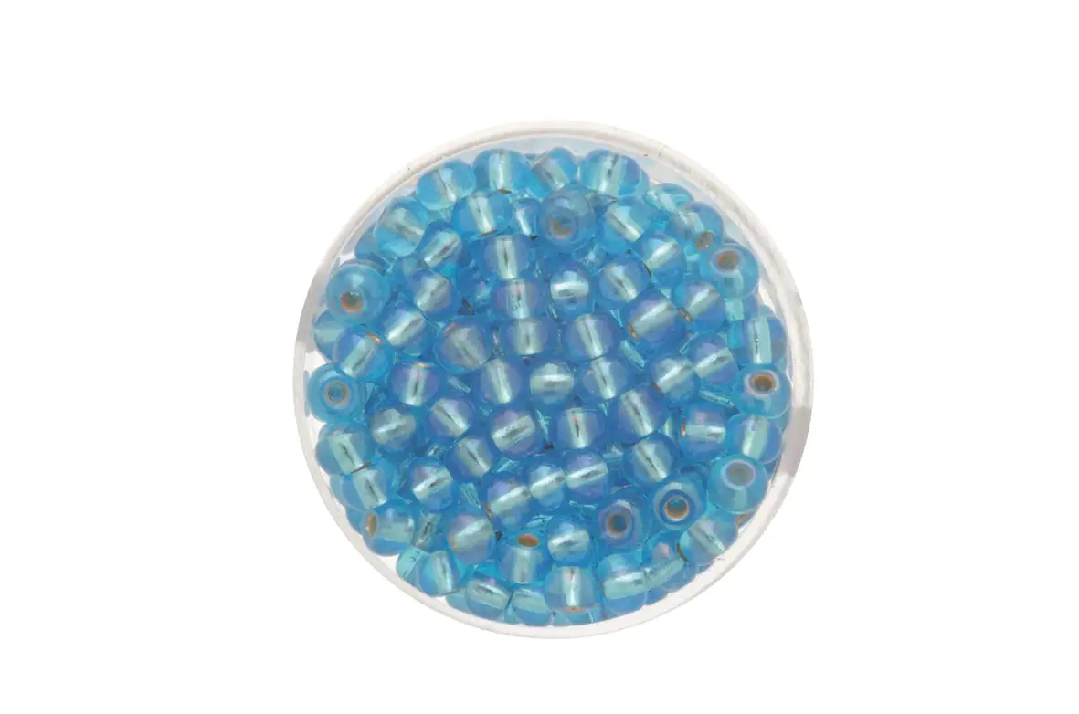 Glorex Rocailles Perlen 4,5 mm 17 g hellblau