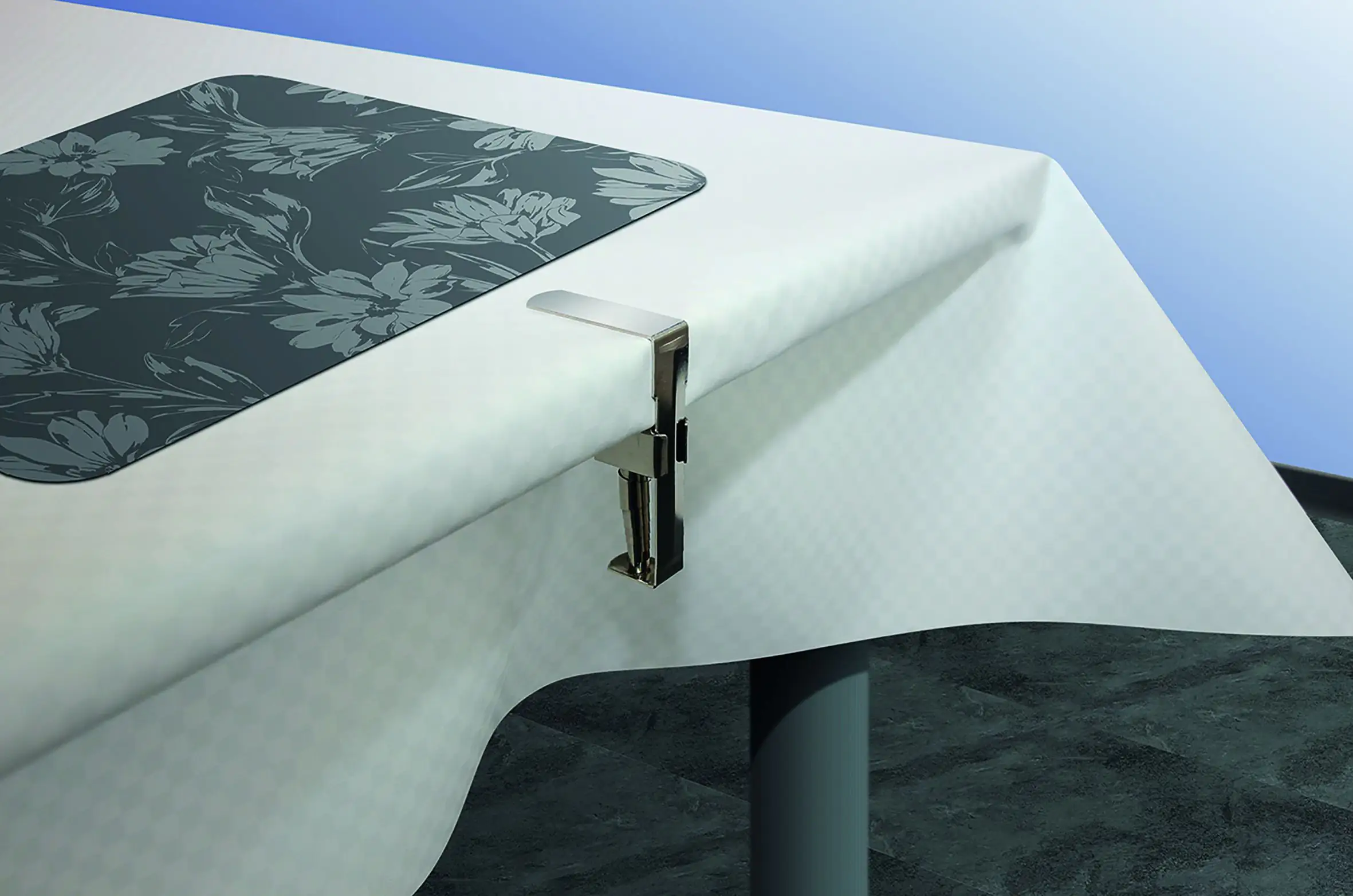 4007386318411 d-c-table® Tischtuchklammer Multifit 4er Set, silber