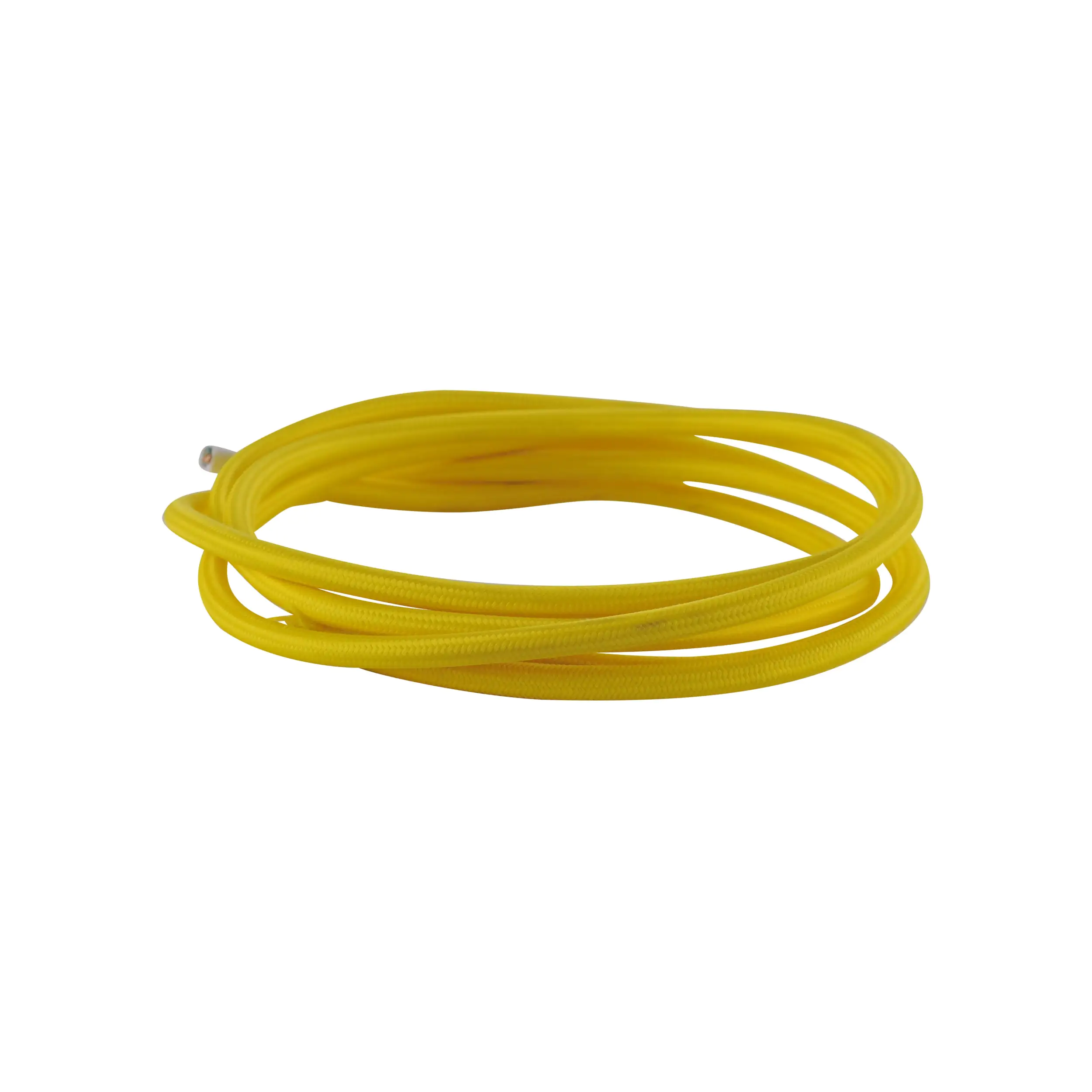 4043689955717 JustLight Textilkabel 1m 3-adrig gelb