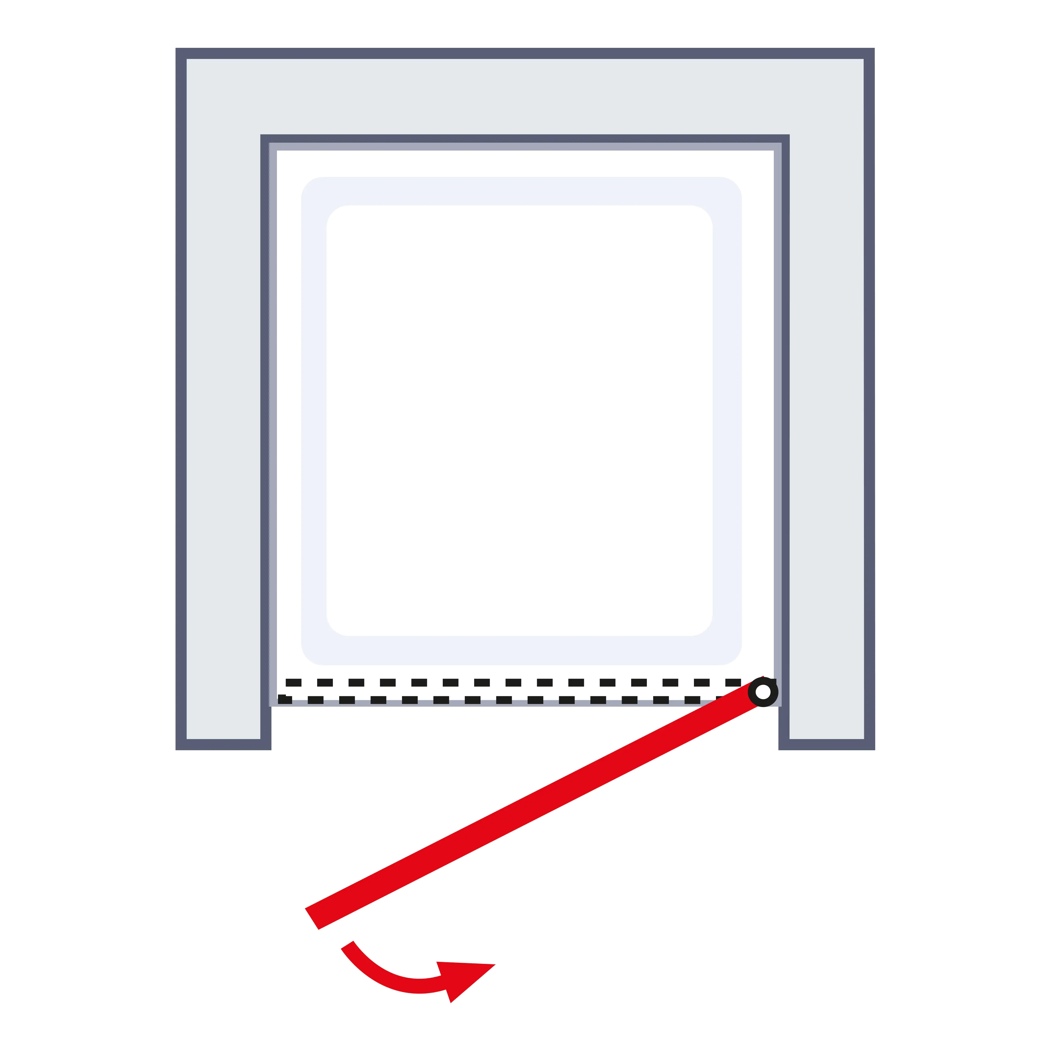 Schulte Drehtür in Nische Alexa Style 2.0 90 x 192 cm mattschwarz Schulte Drehtür in Nische Alexa Style 2.0 90 x 192 cm mattschwarz